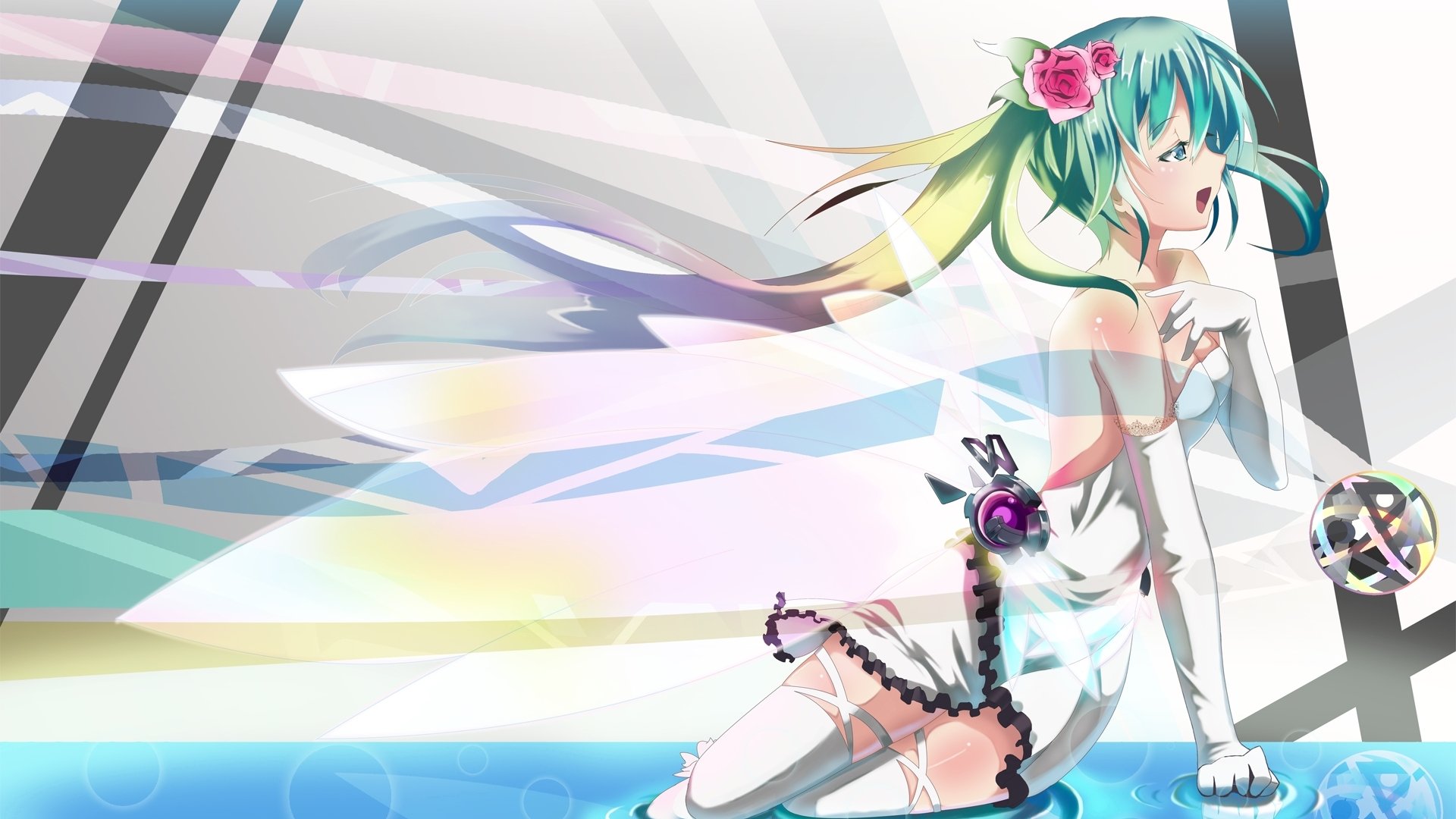 动漫,动漫角色,插画,动漫少女,初音