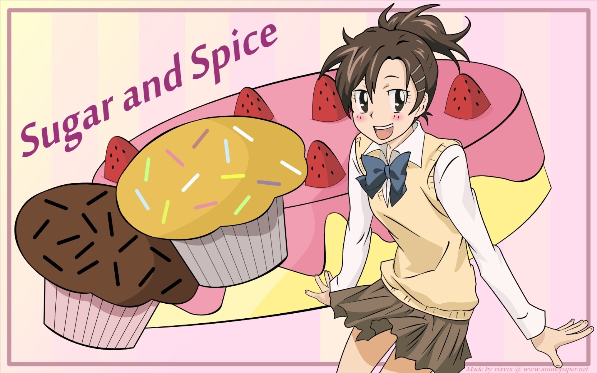 动漫,动漫少女,家庭教师,插画,可爱,儿童桌面专用