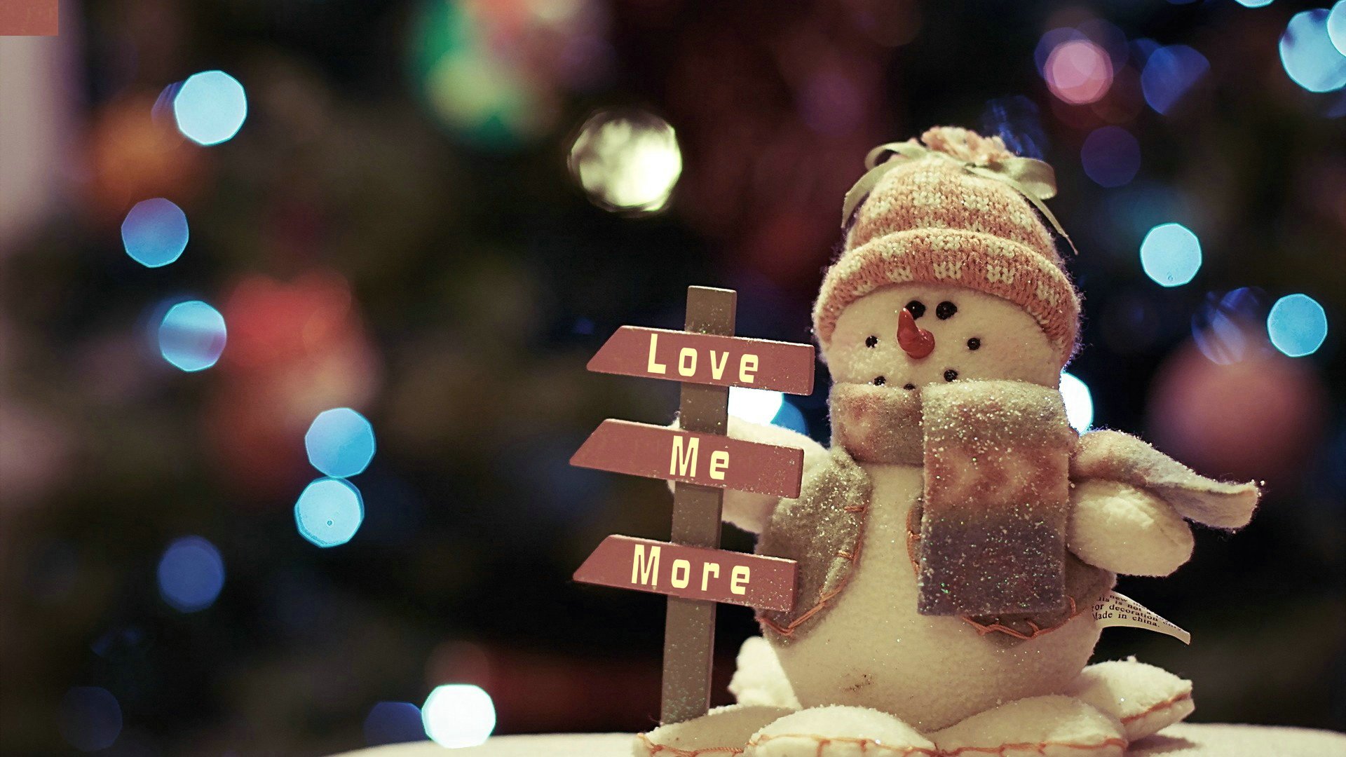 爱情美图,唯美温馨,雪人,爱我更多