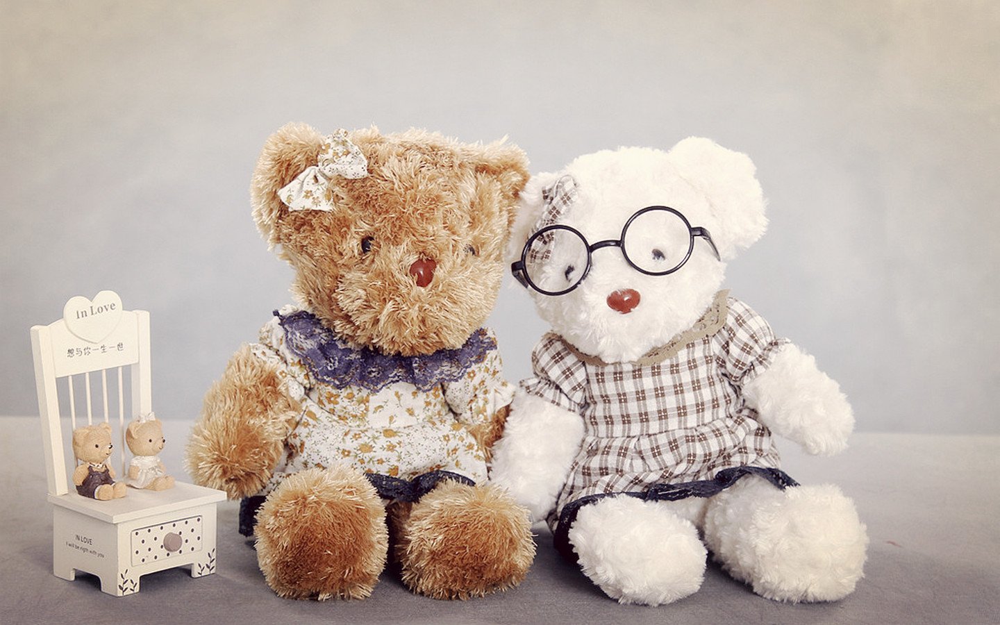 小清新,温馨一刻,玩偶,泰迪熊,一月八日,儿童桌面专用