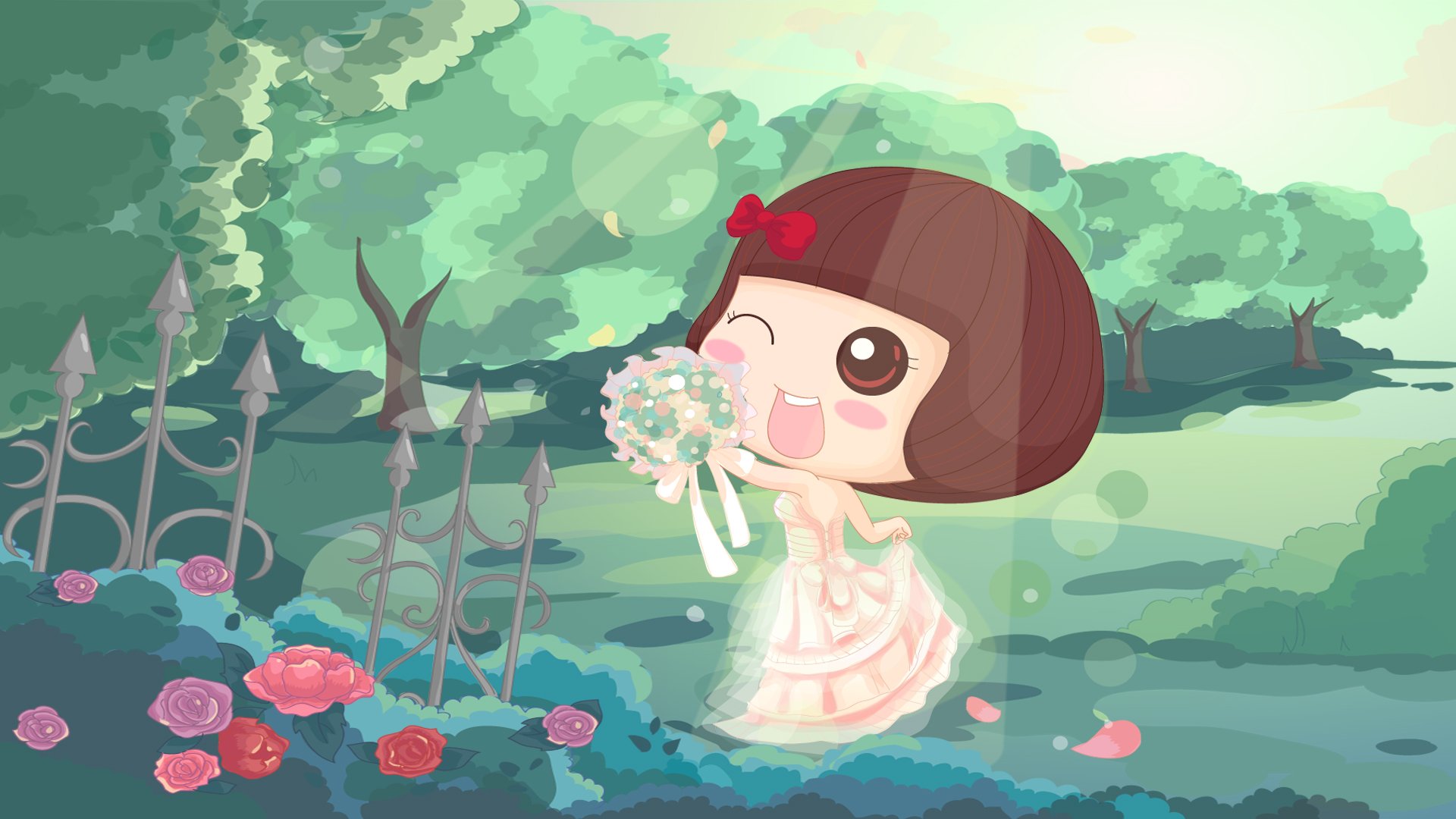 动漫,麦拉风,婚纱系列,儿童桌面专用