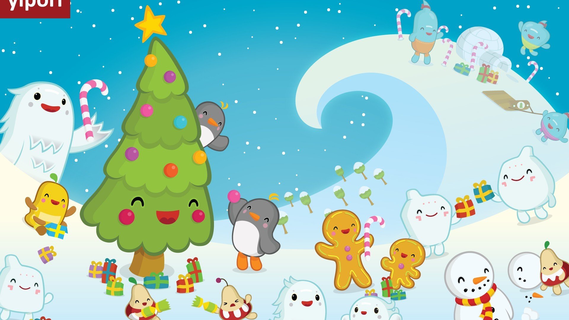 动漫,卡通,插画,欧美插画,Yipori,儿童桌面专用