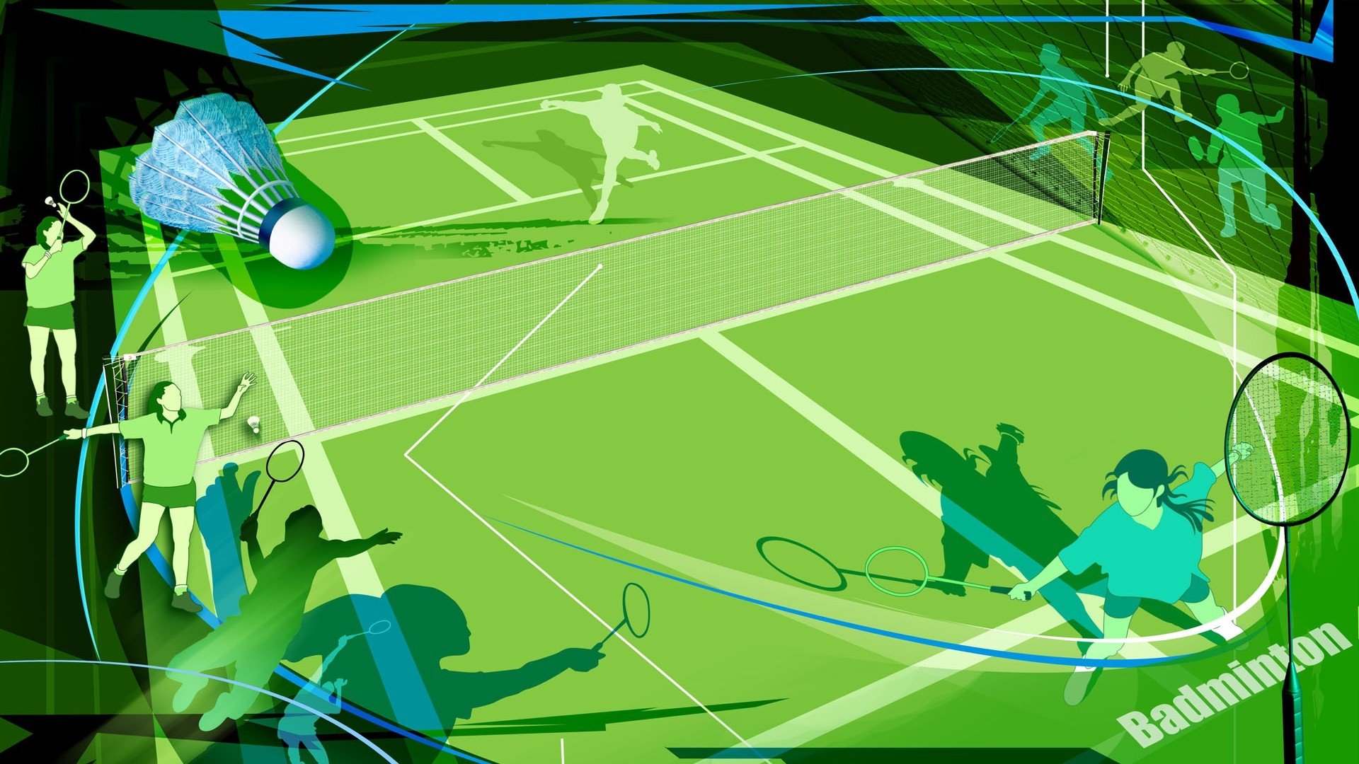 体育,奥运项目,羽毛球,手绘