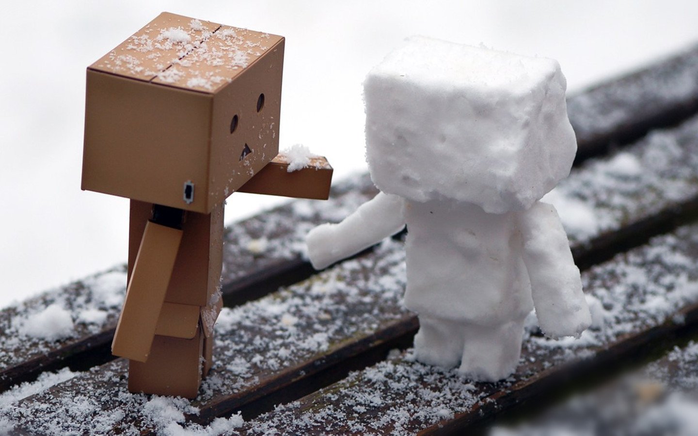 小清新,温馨一刻,纸箱人,1月28日,儿童桌面专用