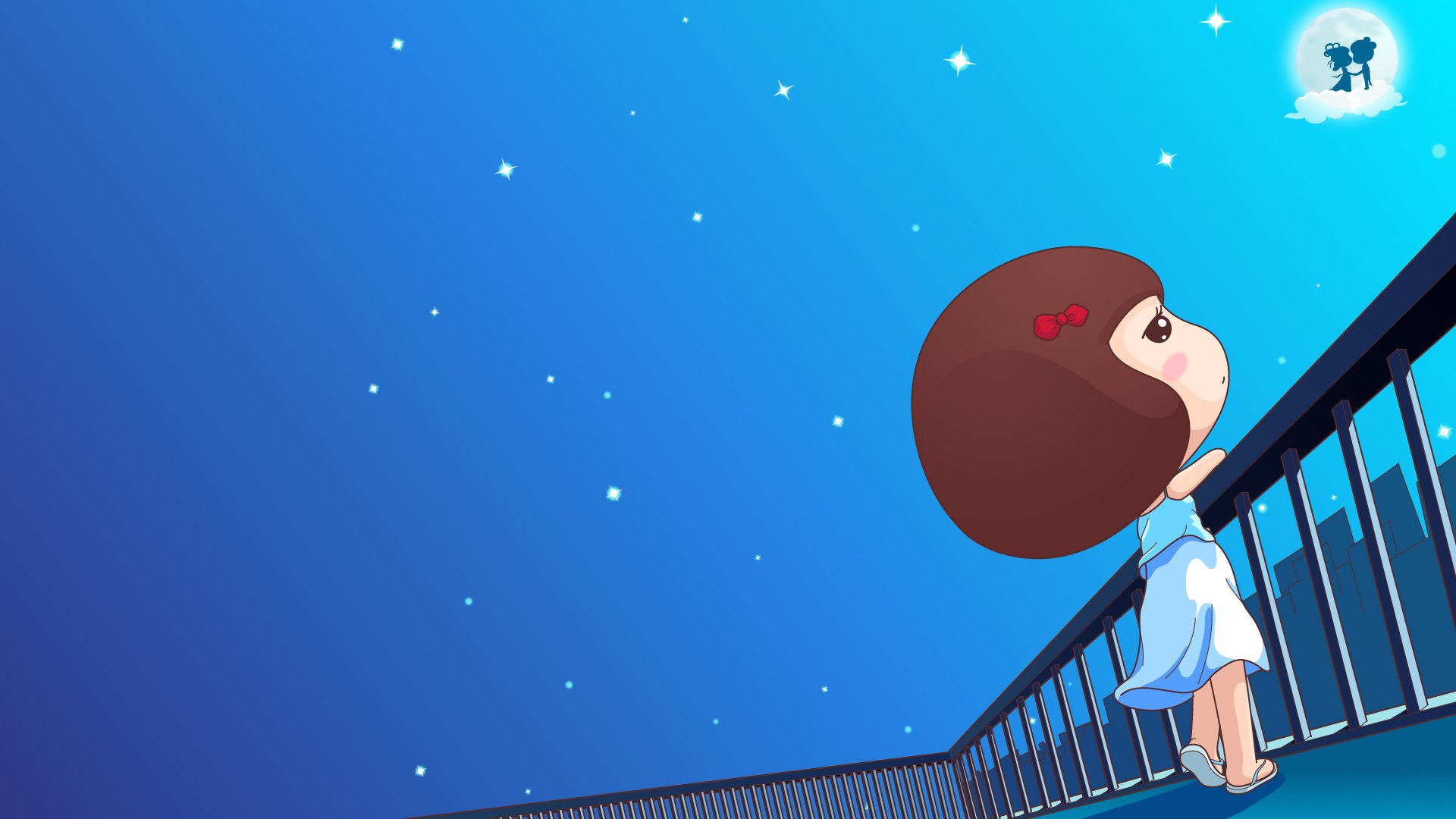 动漫,麦拉风,七夕节,儿童桌面专用