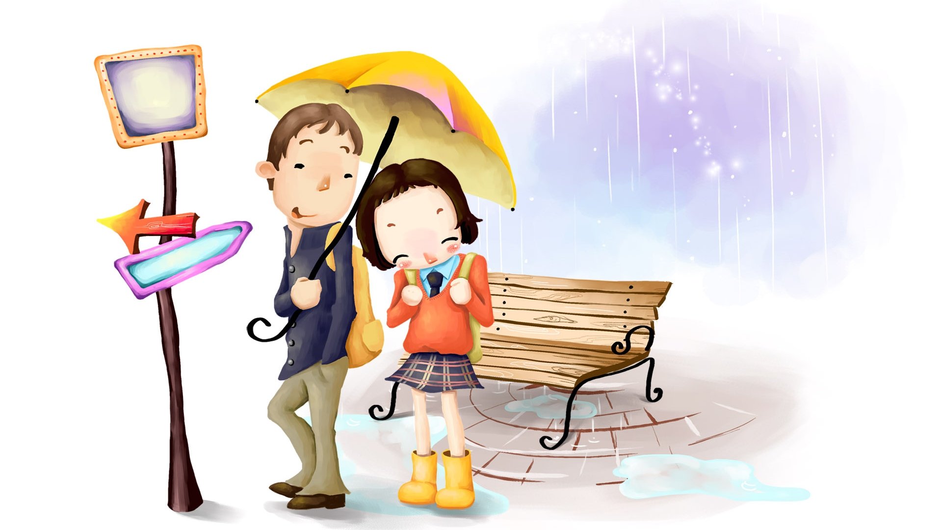 动漫,梦幻童年,童年时光,手绘,插画,儿童桌面专用