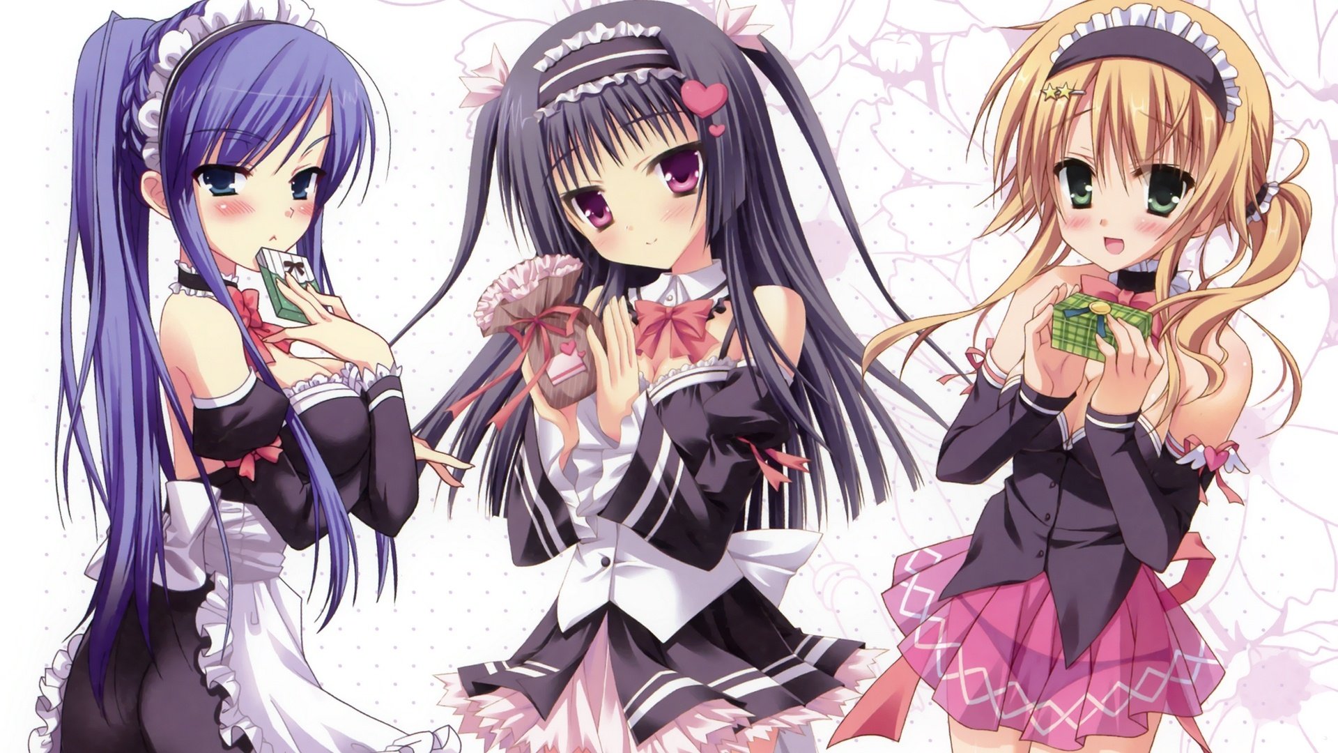 动漫,动漫少女,可爱,插画,女仆,儿童桌面专用