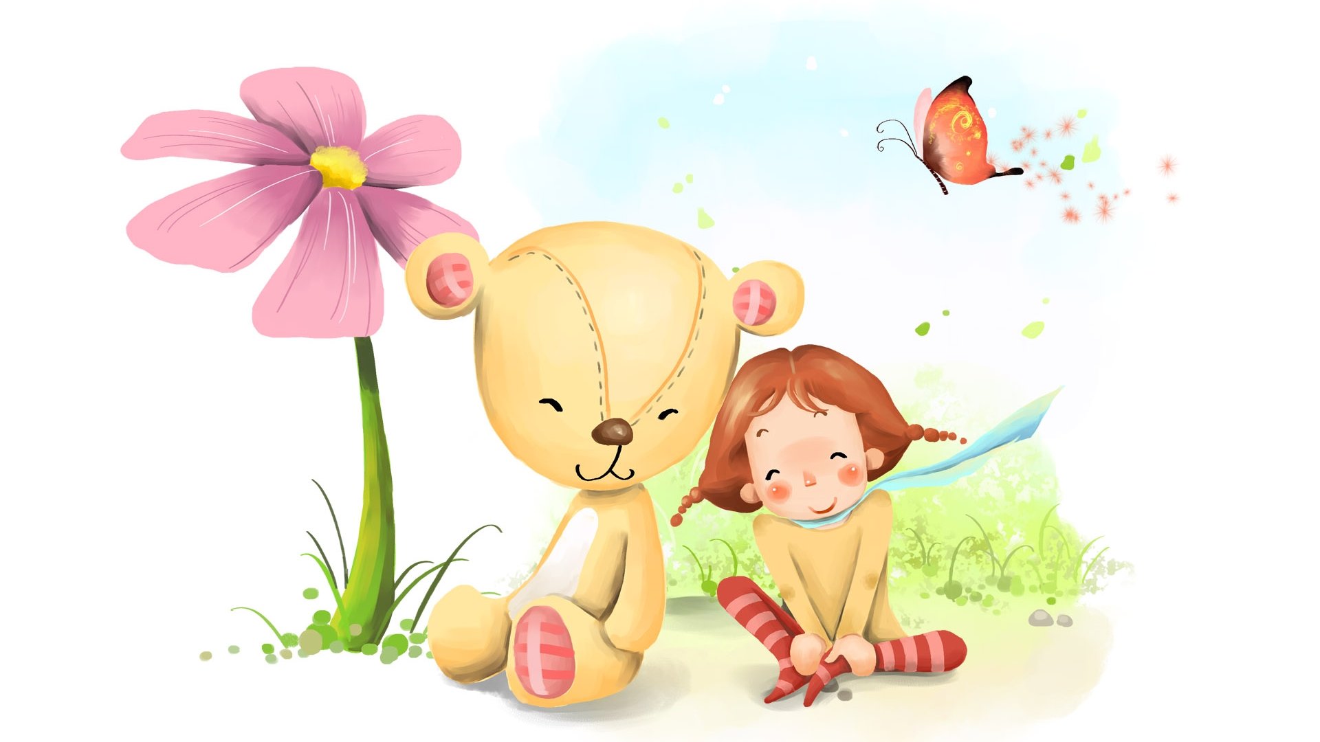 动漫,梦幻童年,童年时光,插画,儿童桌面专用