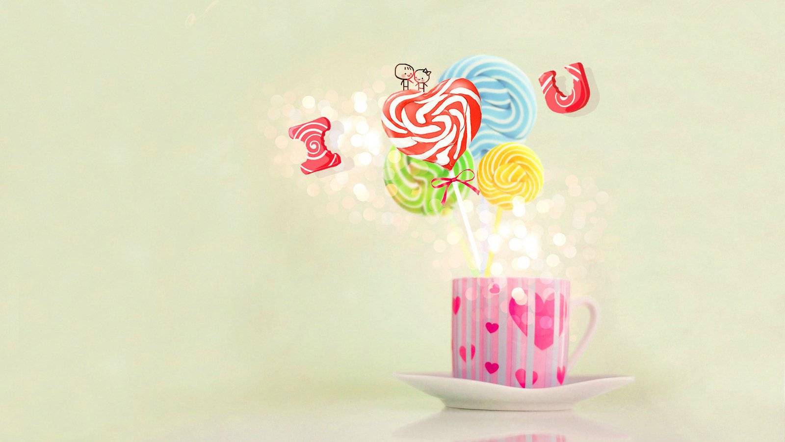 爱情美图,浪漫手绘,爱你