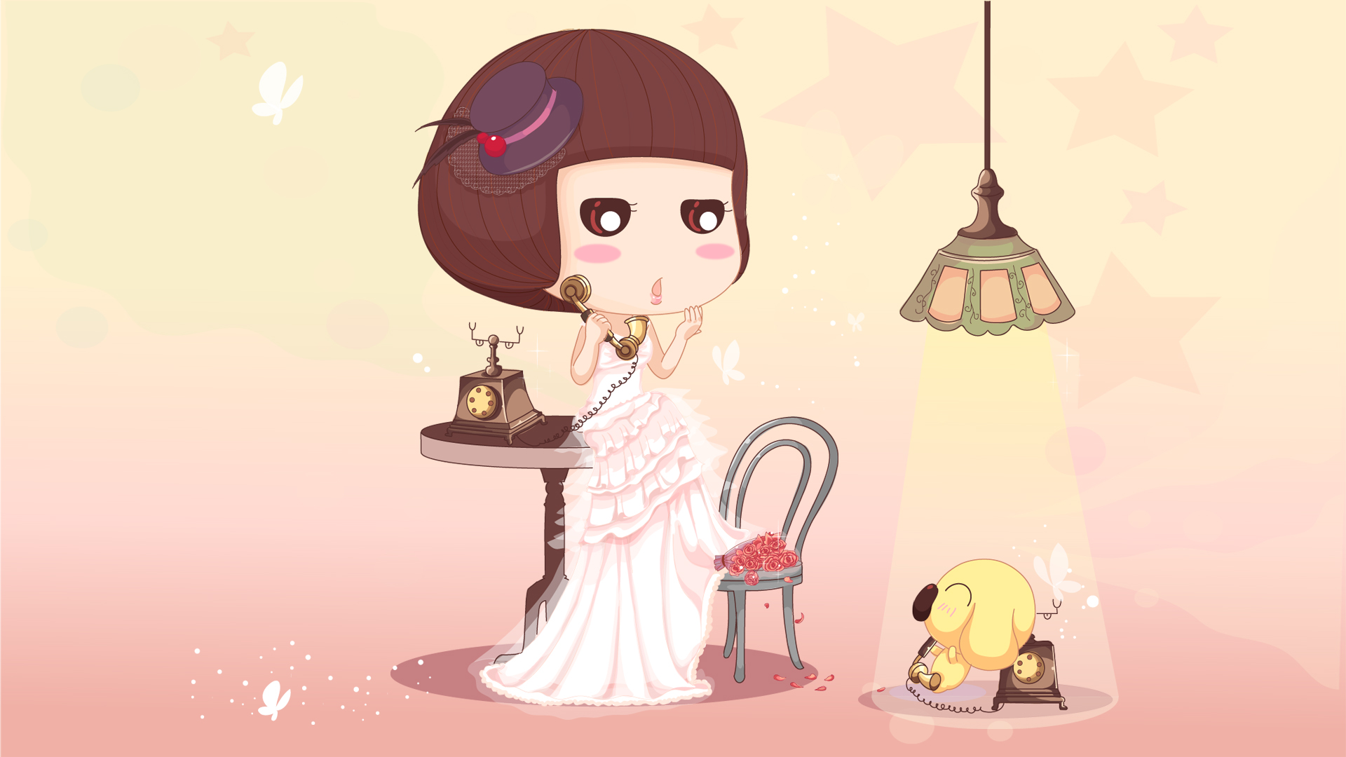 动漫,麦拉风,我的婚纱系列,儿童桌面专用