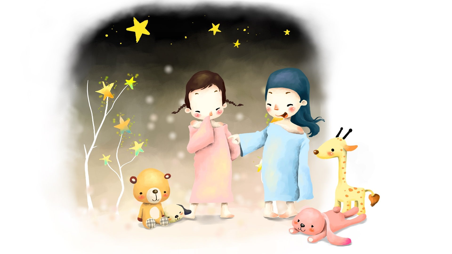 动漫,梦幻童年,童年时光,插画,手绘,儿童桌面专用