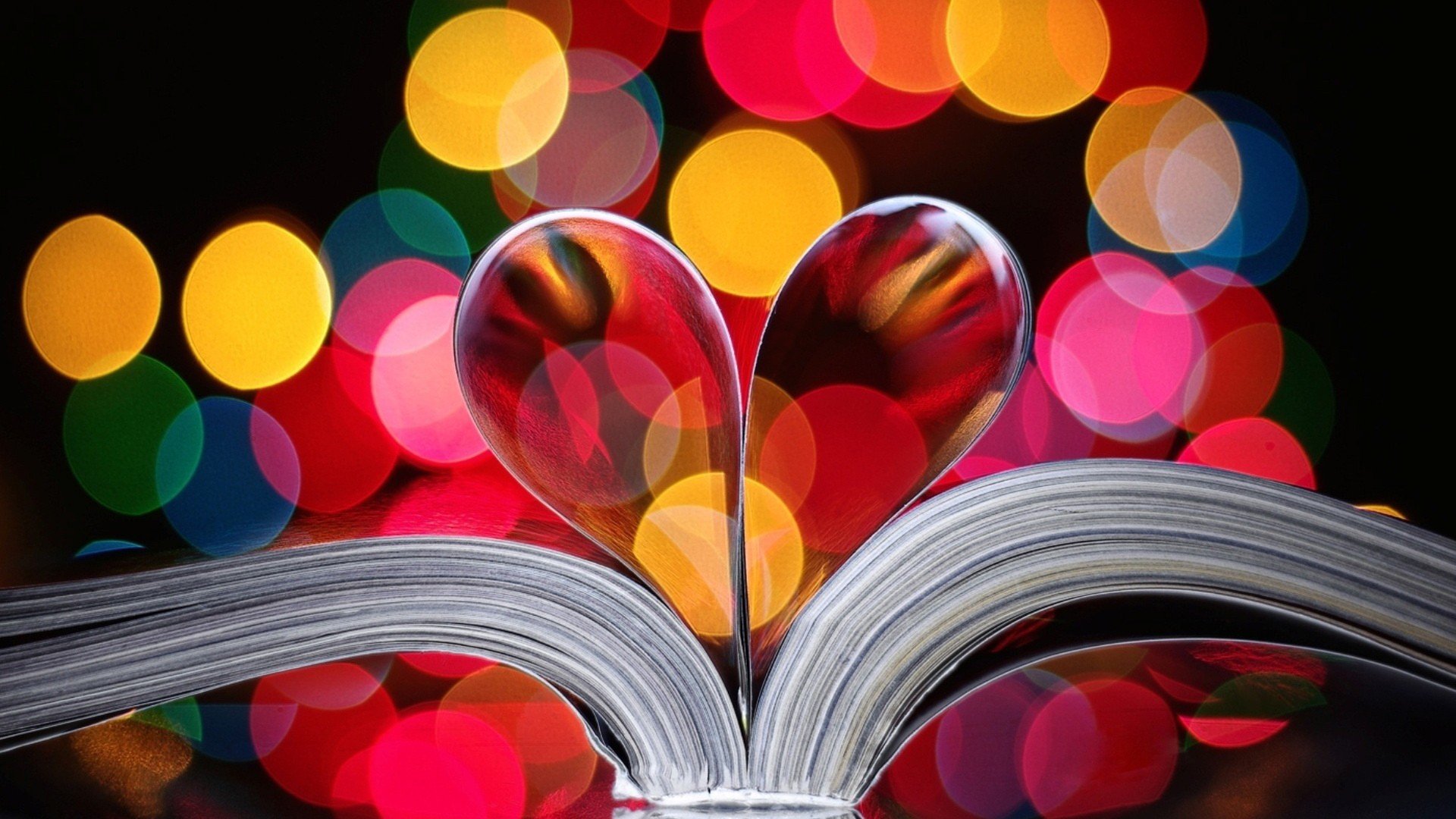 爱情美图,唯美温馨,书中的爱情,五彩