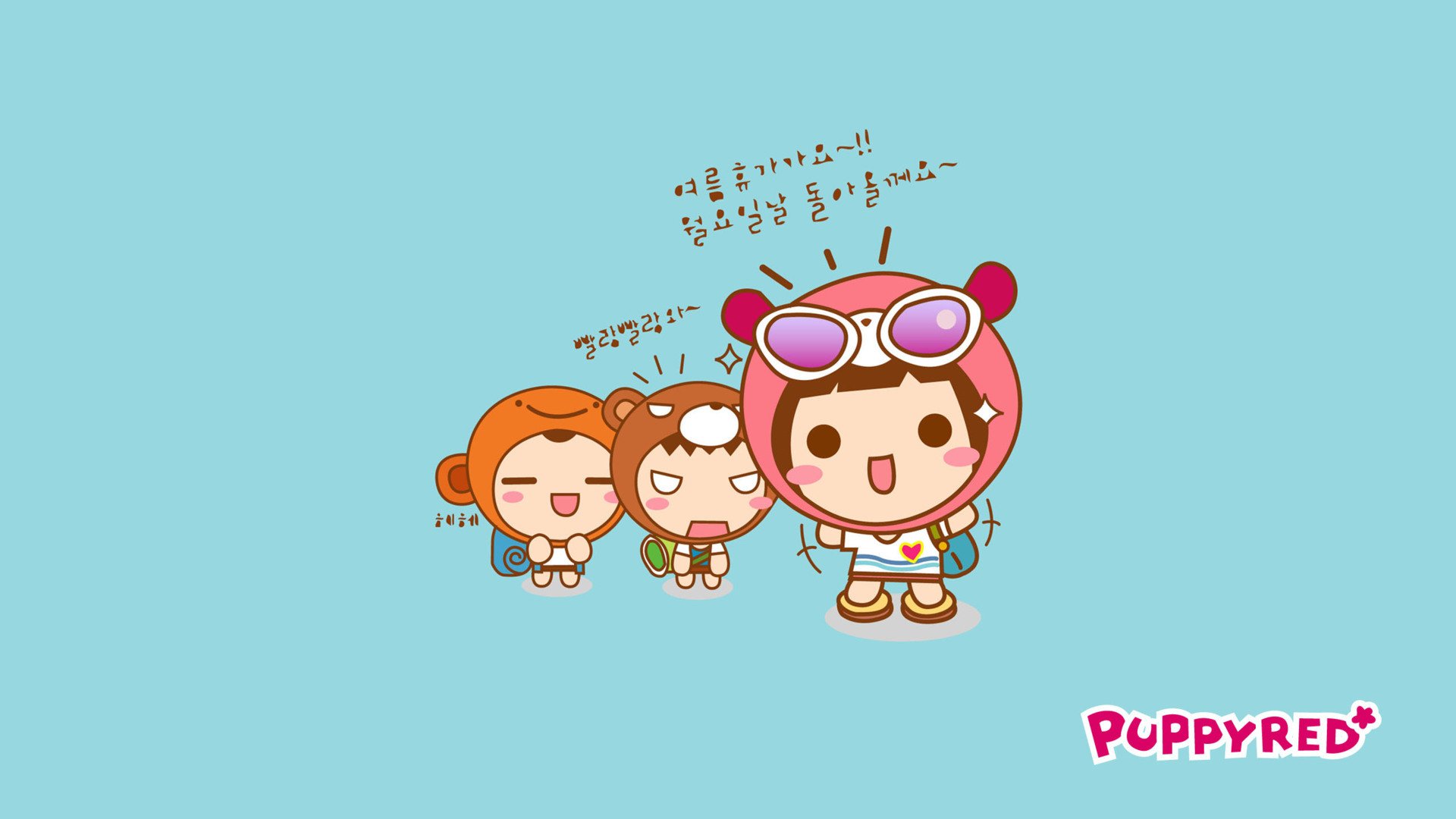 炫酷,设计,手绘,PuppyRed,1月25日,儿童桌面专用