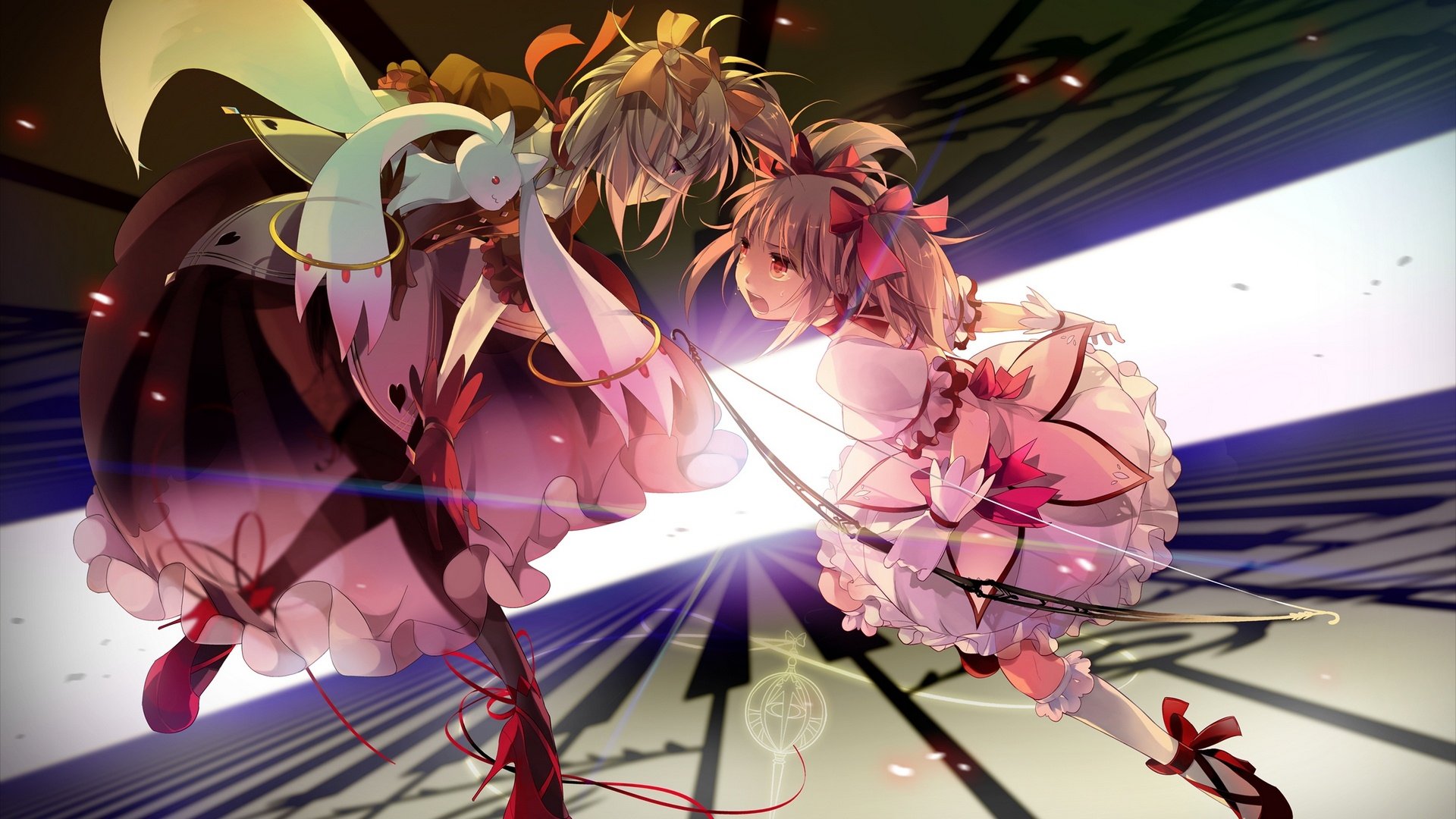 动漫,动漫少女,战斗,插画,儿童桌面专用