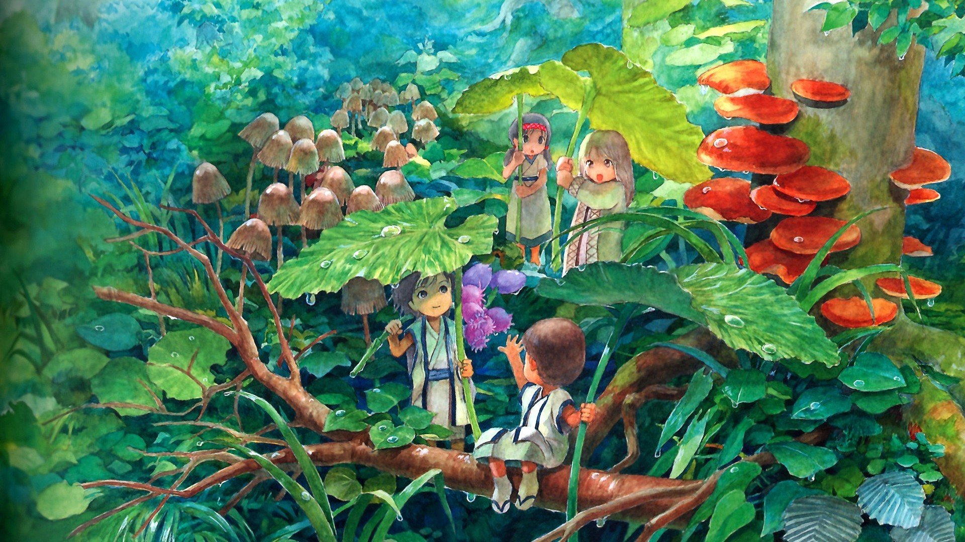 动漫,卡通,梦幻童年,童年时光,插画,手绘,儿童桌面专用