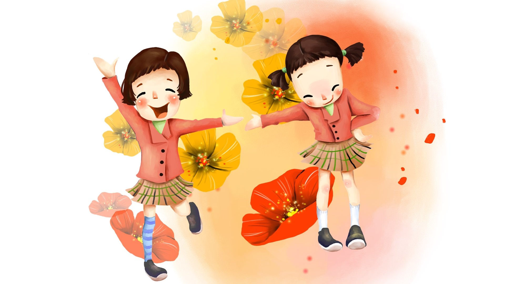 动漫,梦幻童年,插画,手绘,儿童桌面专用