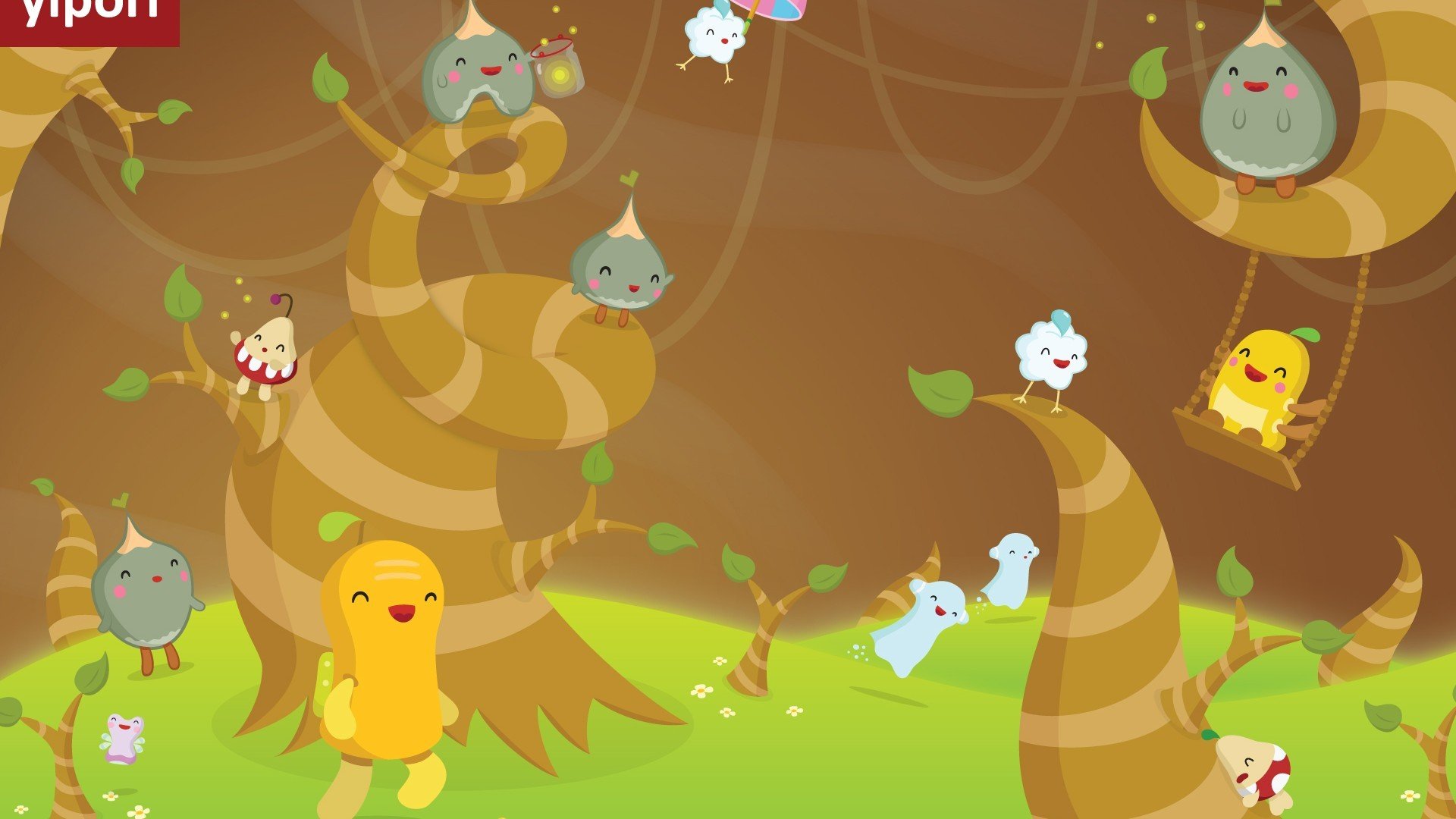 动漫,插画,手绘,Yipori,欧美插画,儿童桌面专用