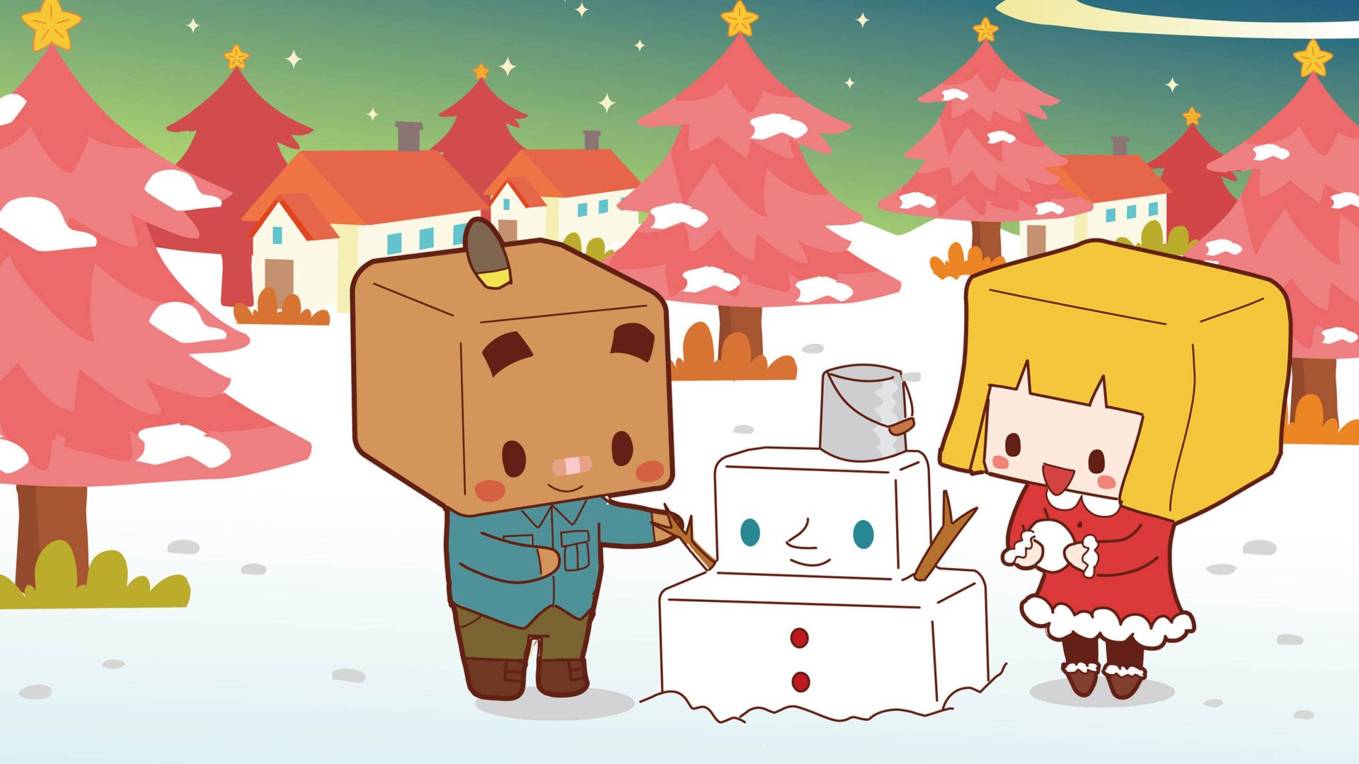 小清新,温馨一刻,张小盒的盒子世界,1月15日,儿童桌面专用