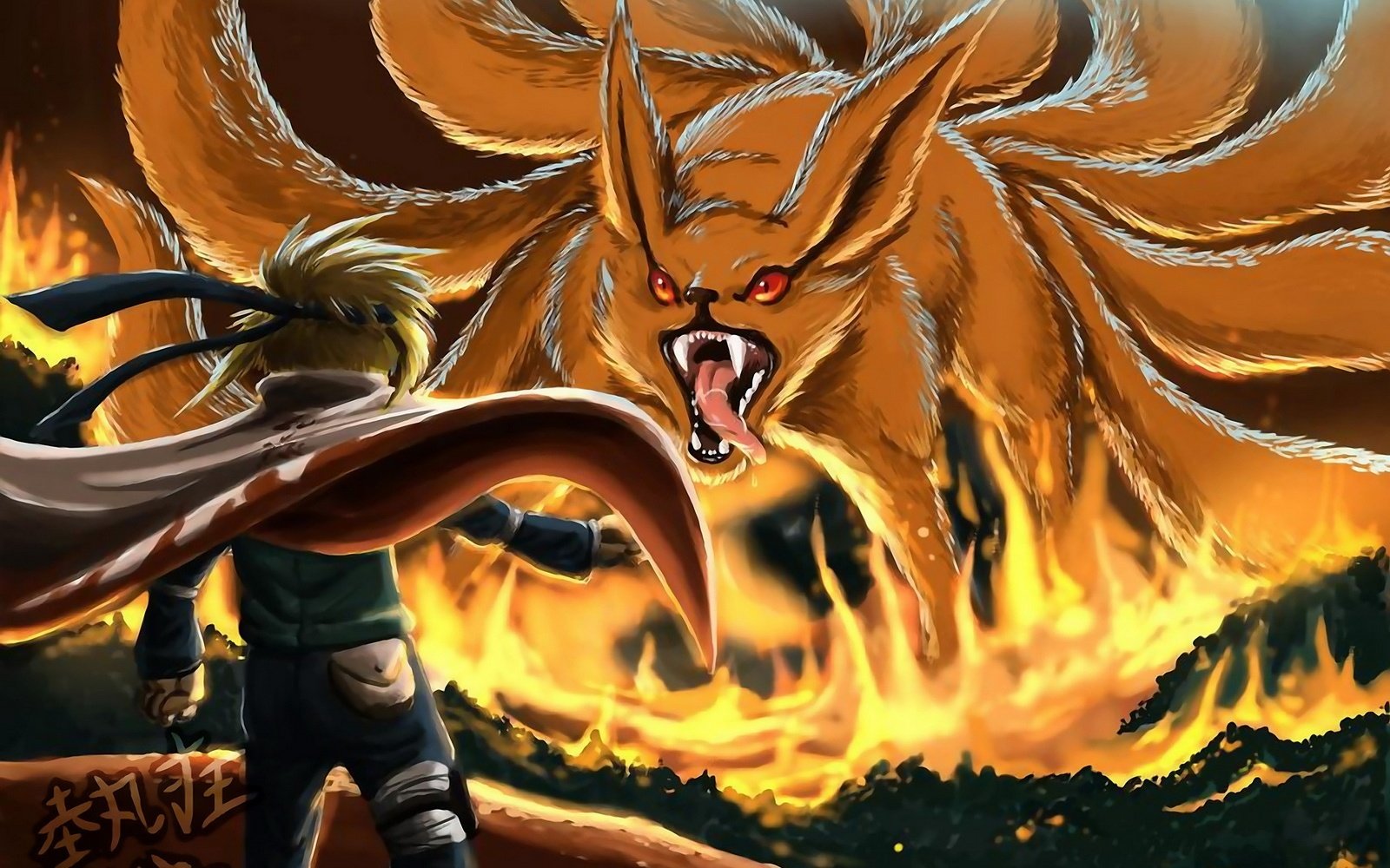 动漫,经典动漫,火影忍者,九尾狐,四代火影,儿童桌面专用