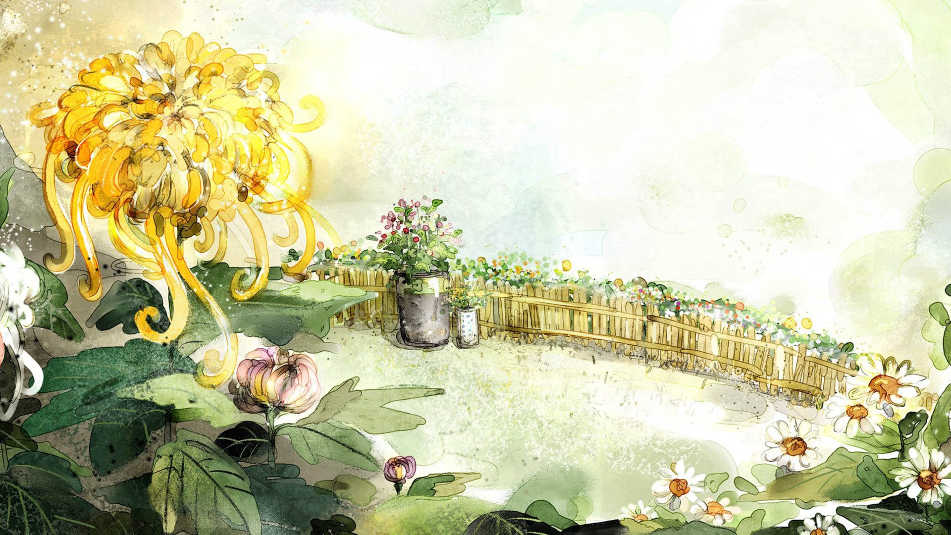 炫酷,手绘,中国风,国画,水墨画,1月29日,儿童桌面专用