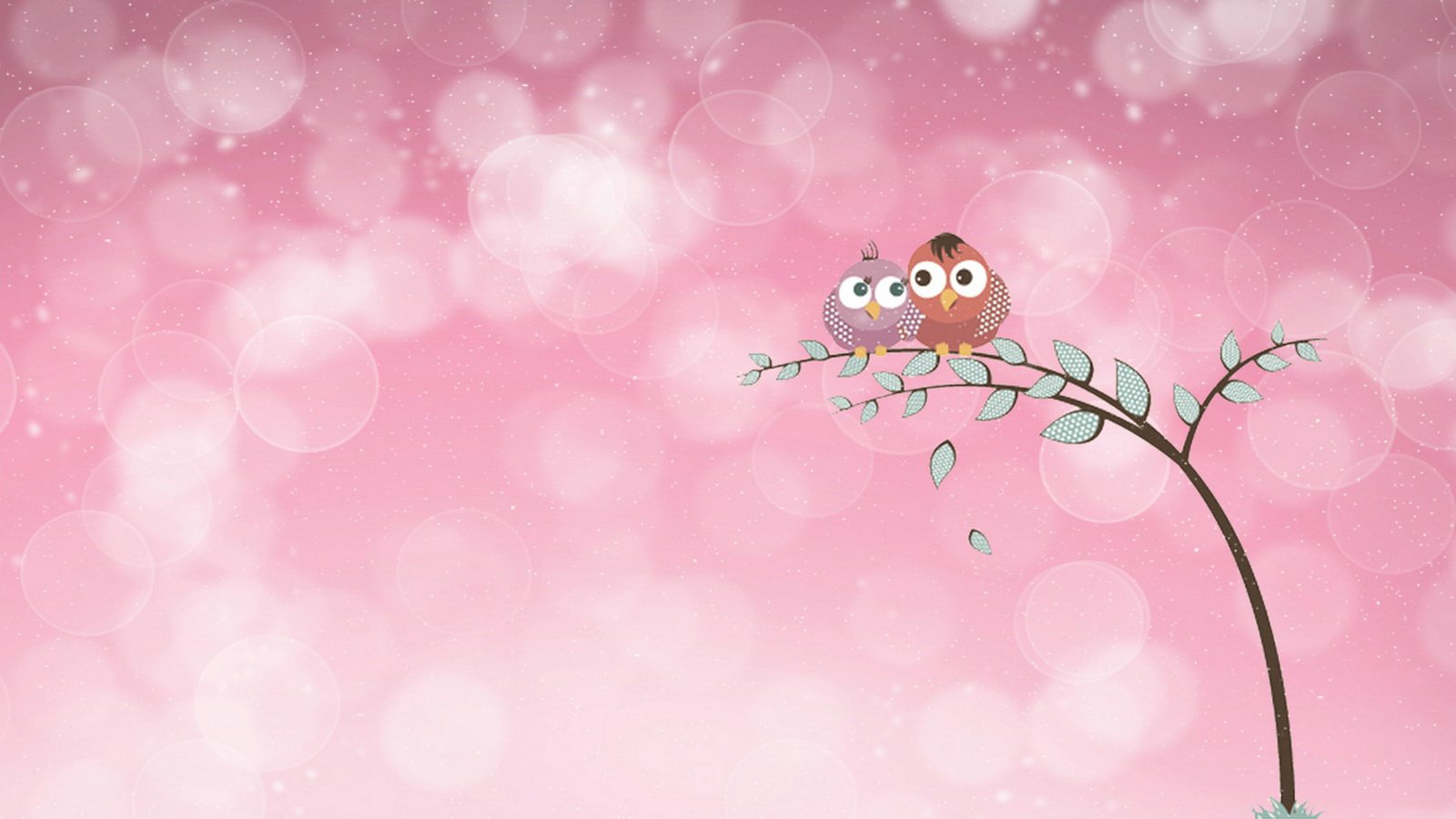 爱情美图,浪漫手绘,比翼鸟,温馨