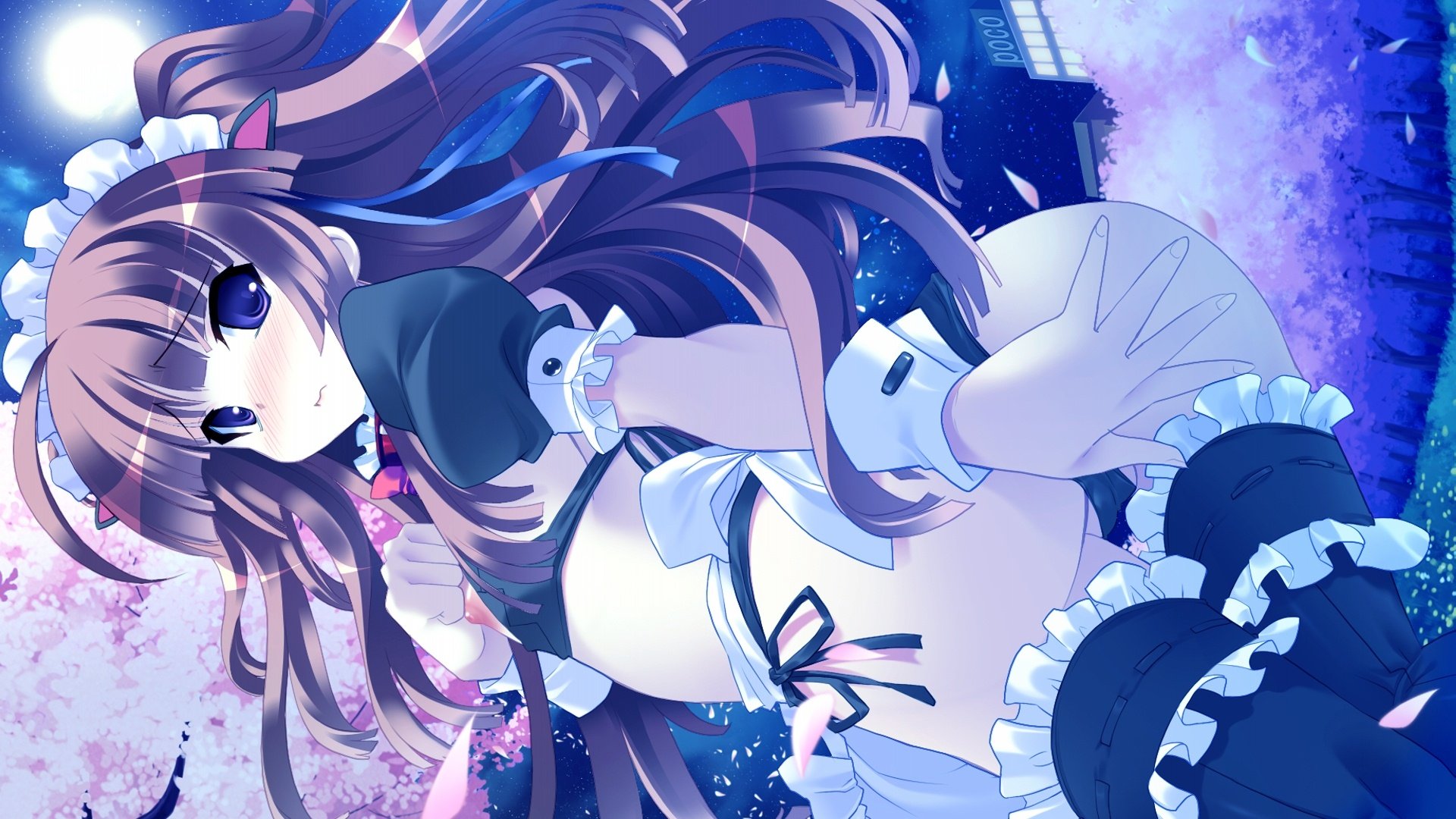 动漫,动漫少女,可爱,插画,女仆,儿童桌面专用