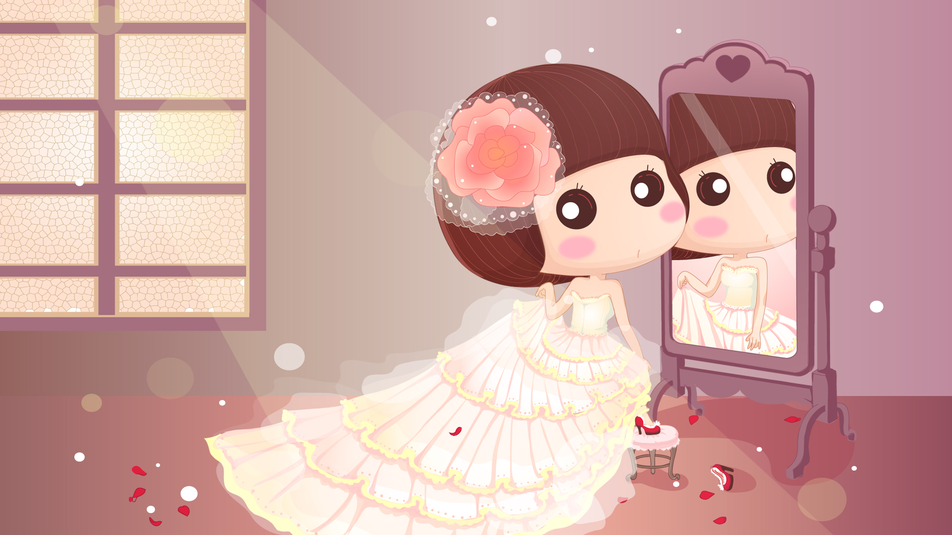 动漫,麦拉风,我的婚纱系列,儿童桌面专用