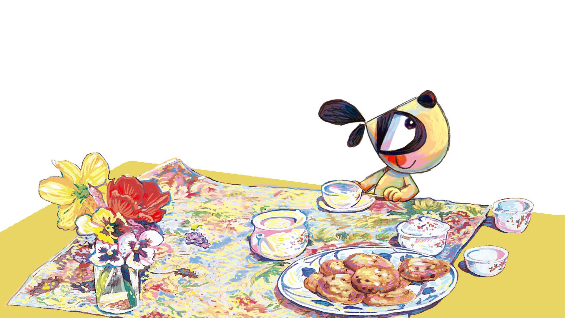 动漫,插画,手绘,刀刀狗,儿童桌面专用