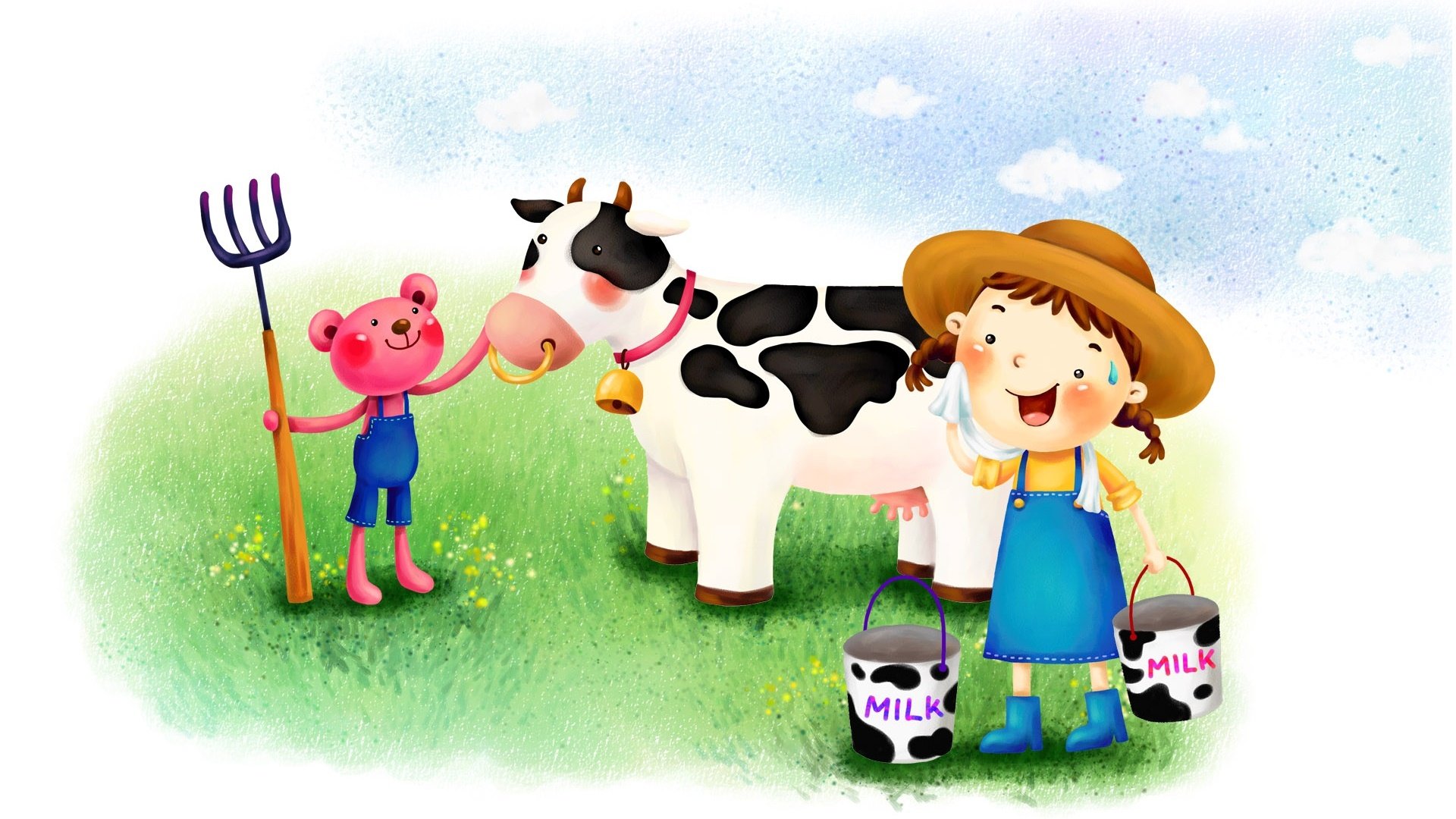 动漫,童年,梦幻童年,插画,手绘,儿童桌面专用