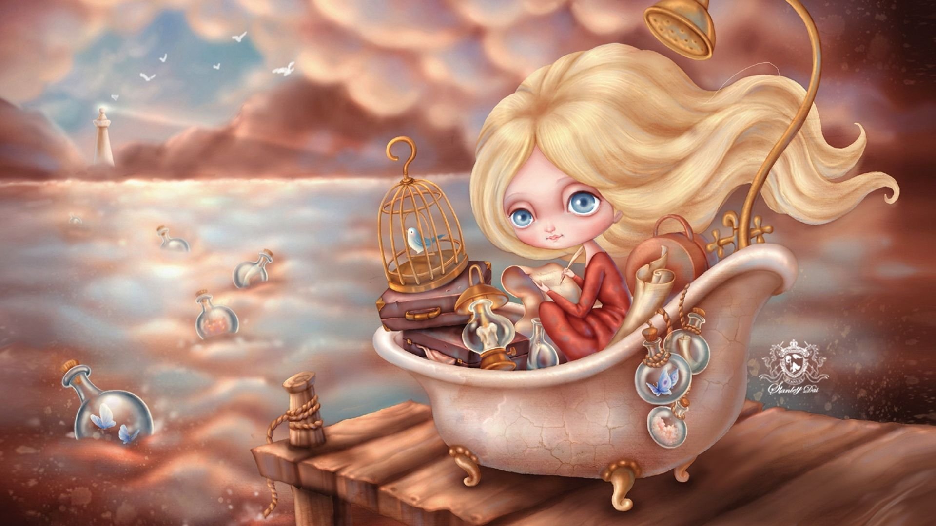 动漫,插画,手绘,尼克娃娃,妮可娃娃,儿童桌面专用