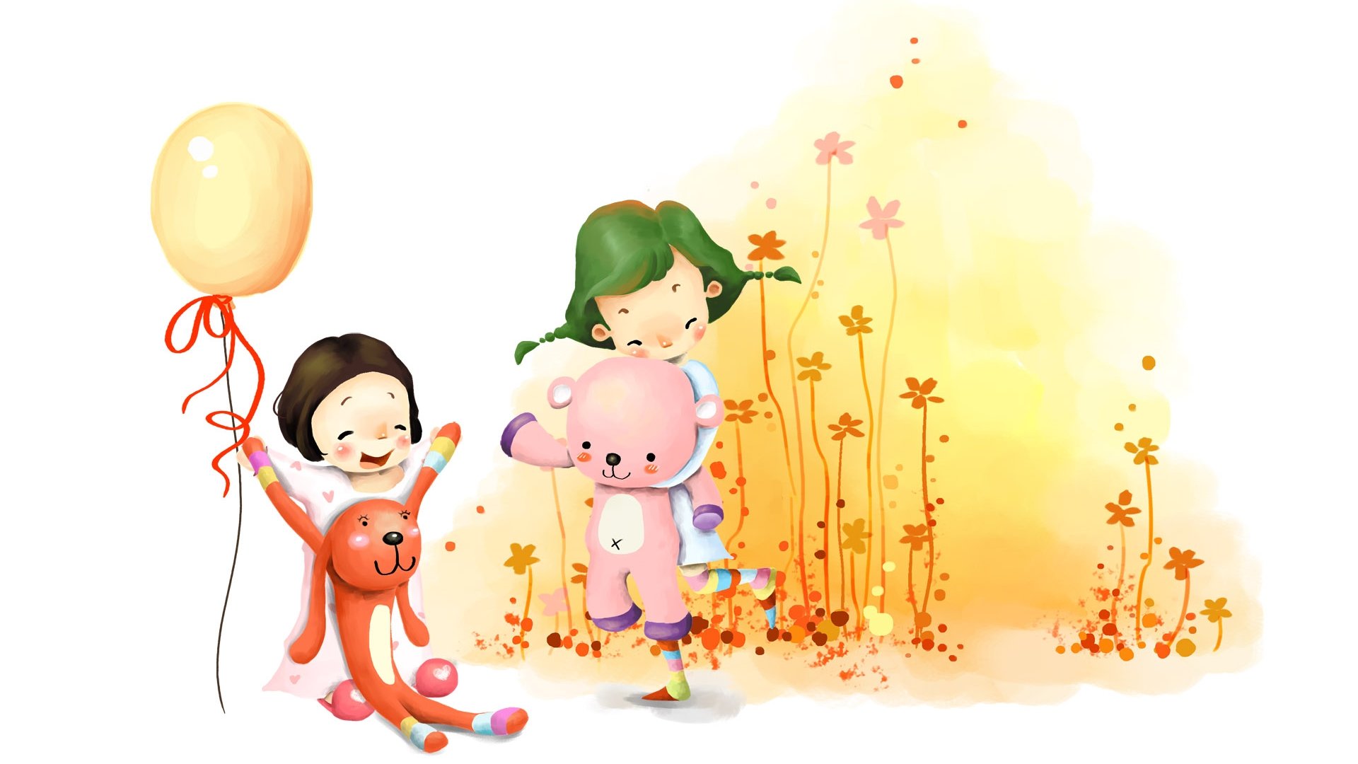 动漫,童年,梦幻童年,插画,手绘,儿童桌面专用