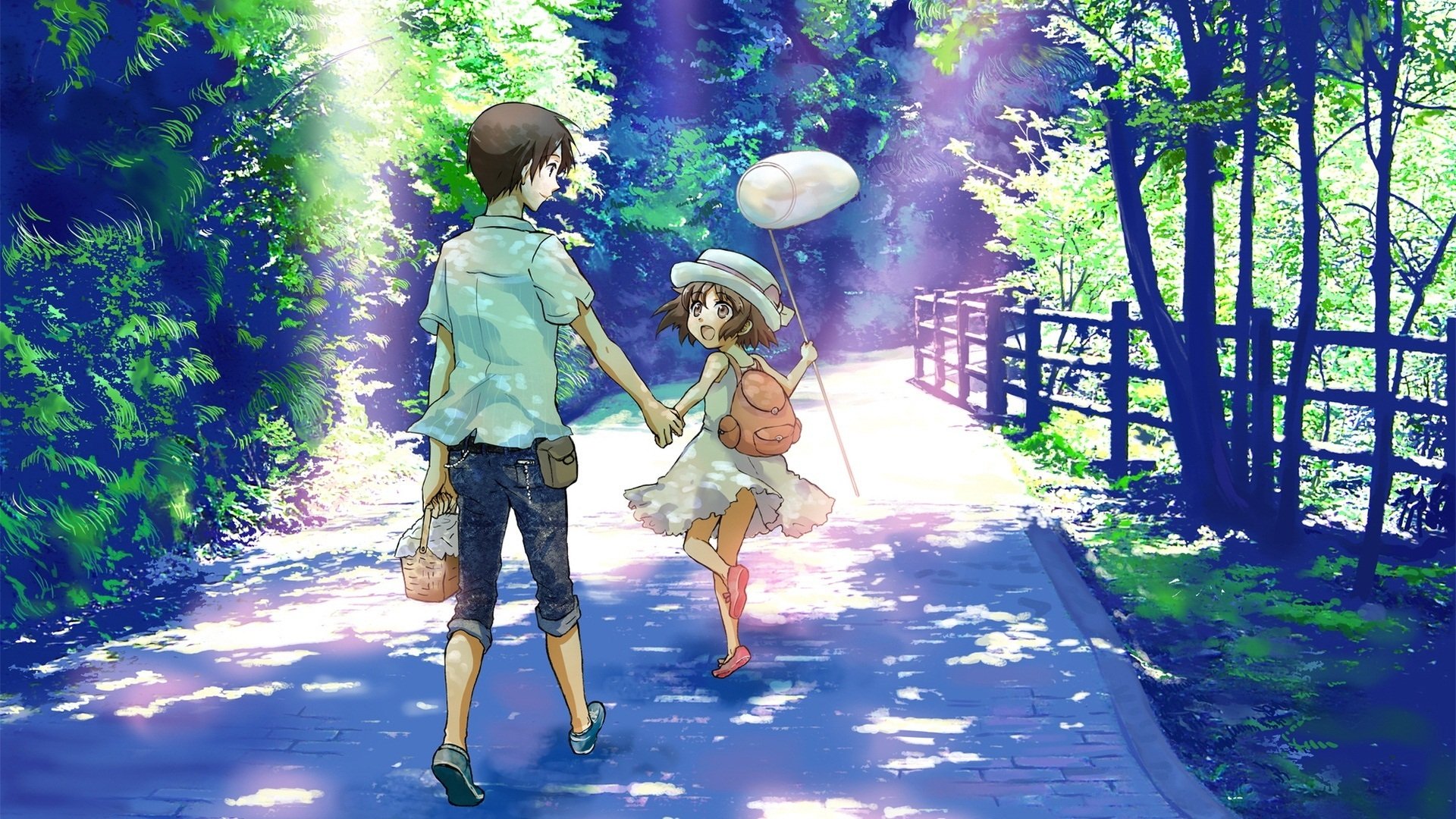 动漫,动漫少女,插画,可爱,童年,乡村,儿童桌面专用