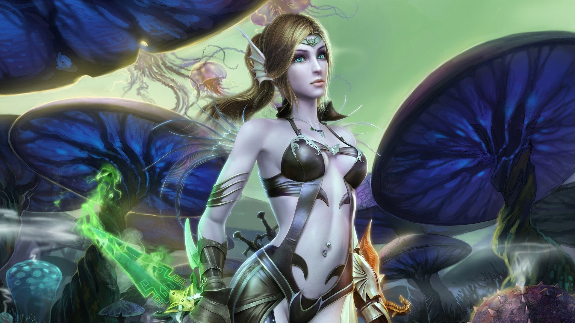 游戏,游戏美女,插画,手绘,游戏角色