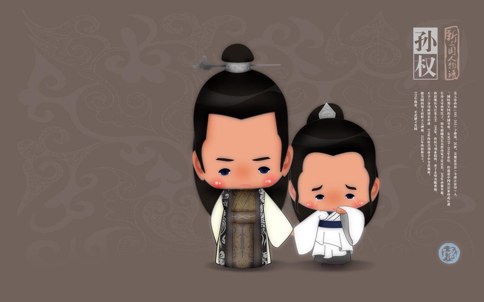 炫酷,设计,手绘,趣味,三国,1月21日,儿童桌面专用