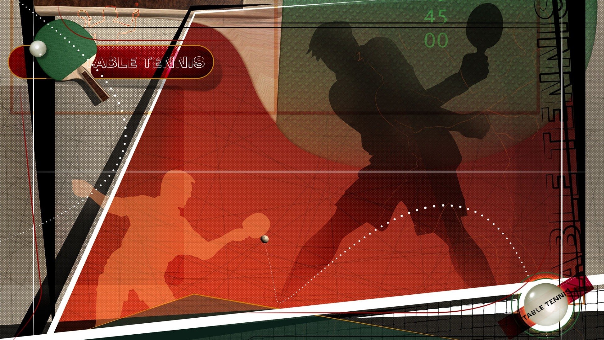 体育,运动项目,乒乓球,卡通版,手绘