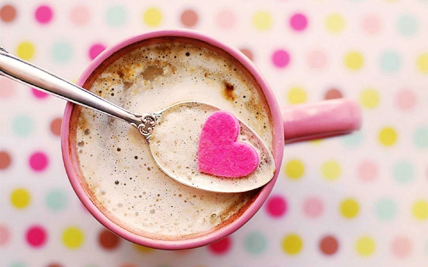 爱情美图,唯美温馨,爱心,咖啡,一杯子暖暖的,儿童桌面专用