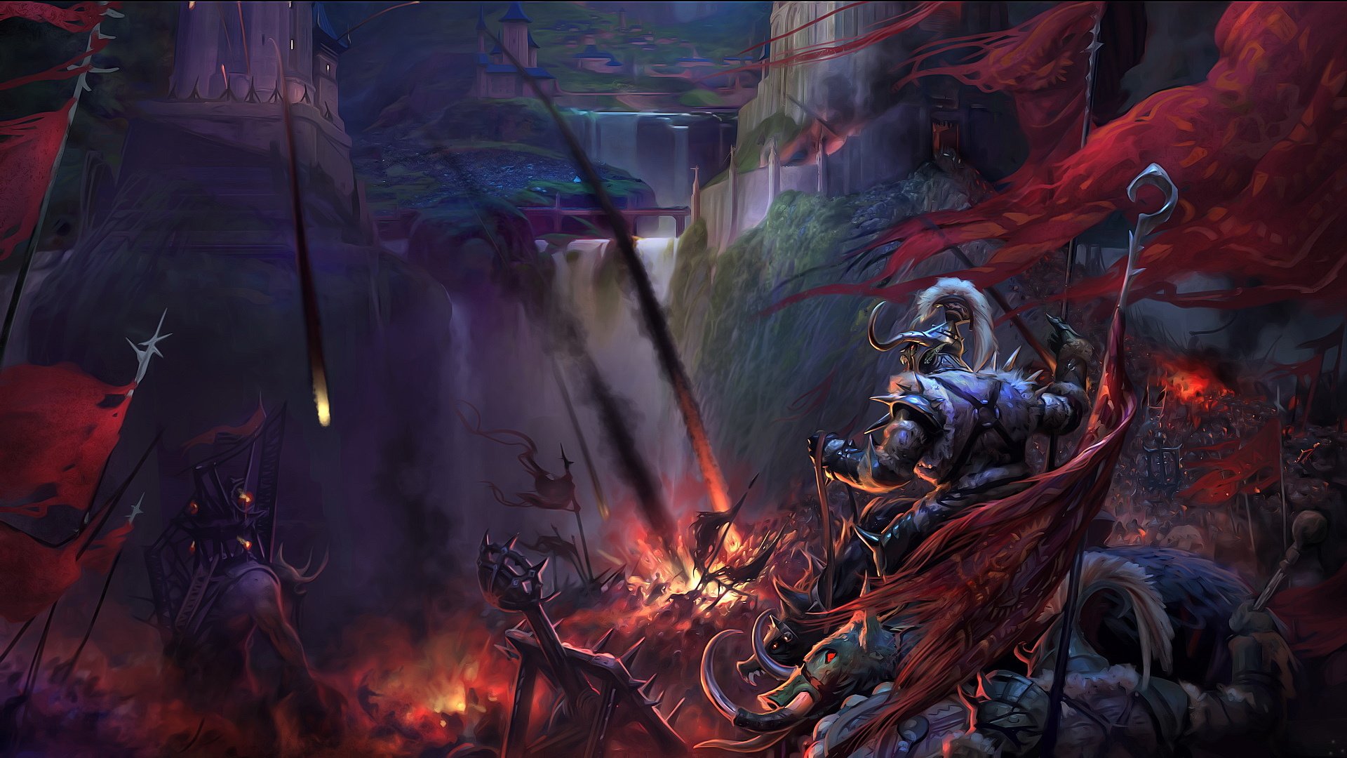 游戏,场景,插画,战斗