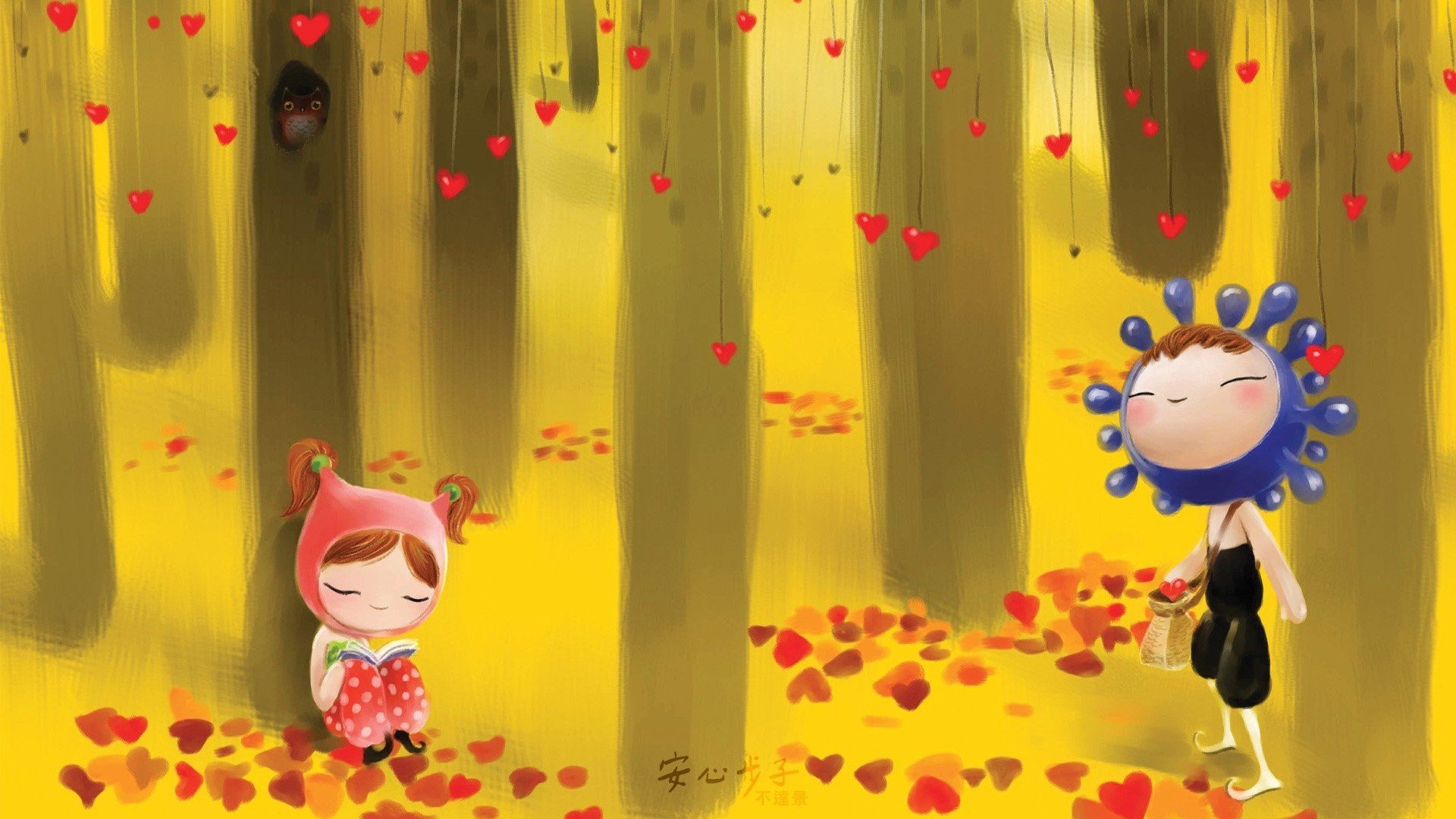 小清新,温馨一刻,安心步子,不达景,1月22日,儿童桌面专用