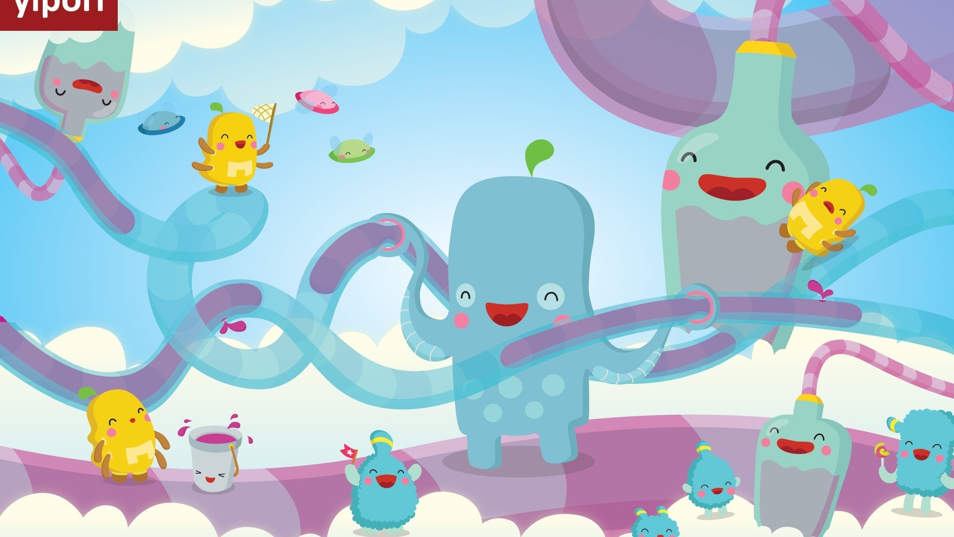 动漫,卡通,插画,欧美插画,Yipori,儿童桌面专用