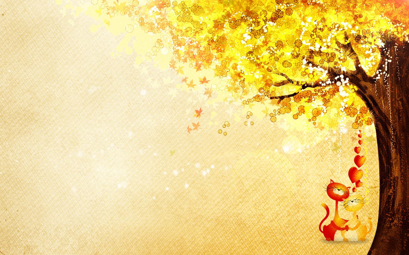 爱情美图,浪漫手绘,猫,恩爱,爱你