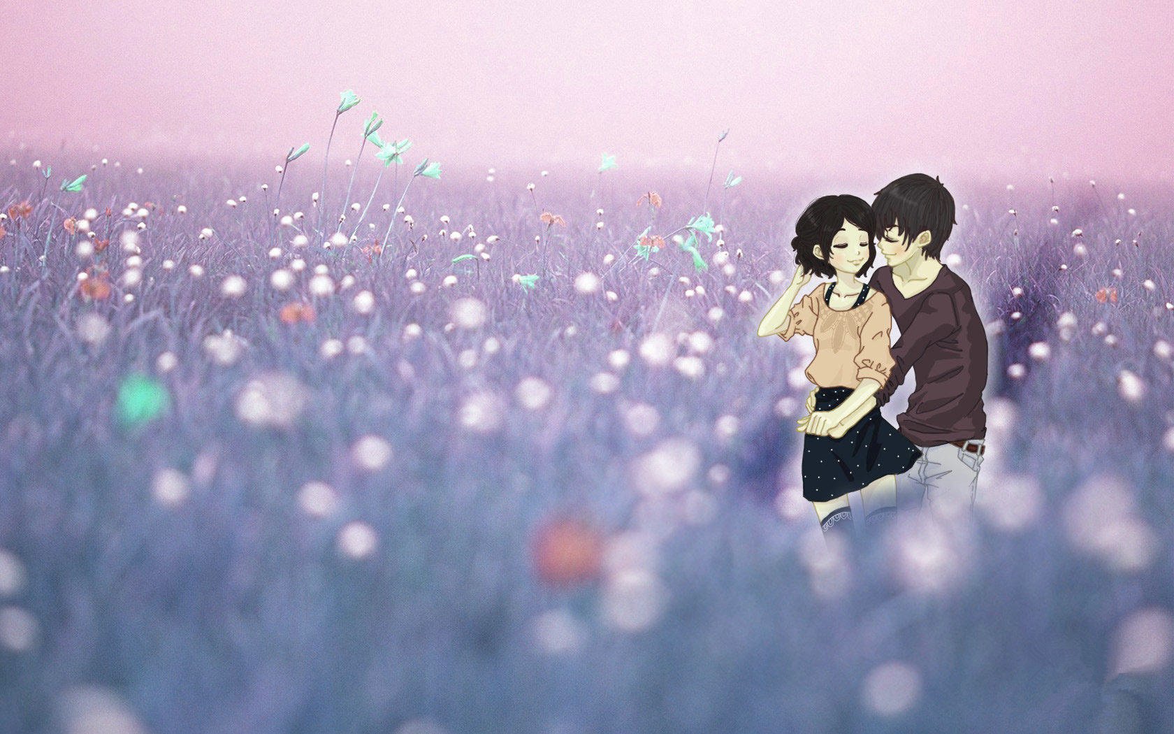 爱情美图,浪漫手绘,恩爱,爱你,情人,拥抱