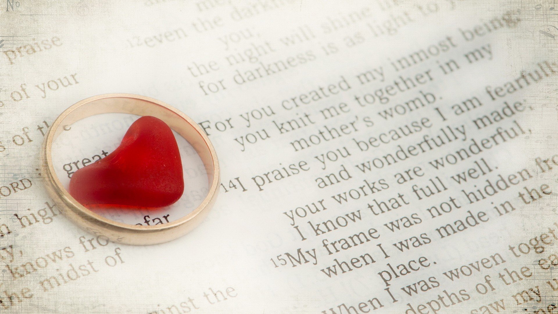 爱情,唯美温馨,心,戒子