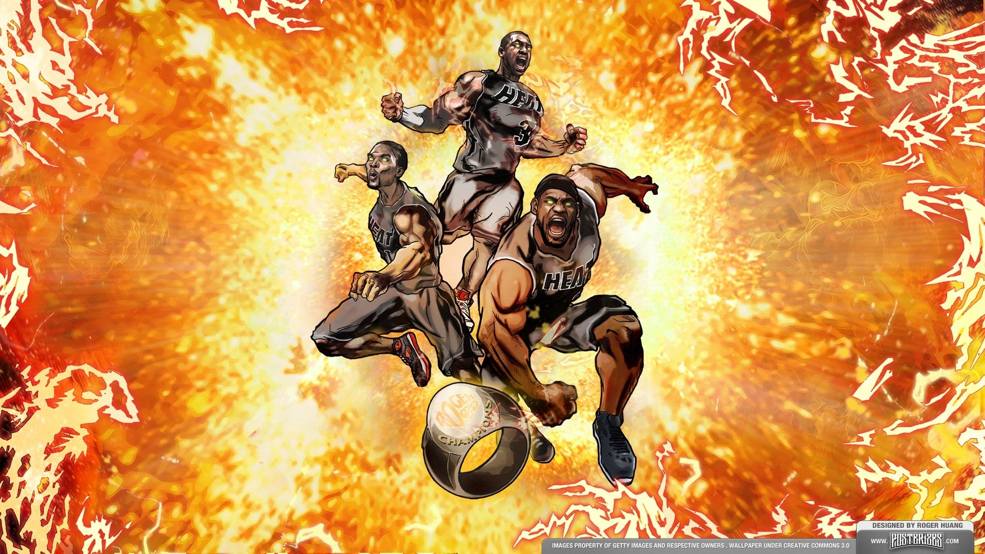 体育,NBA,热火,迈阿密,三巨头,卡通版