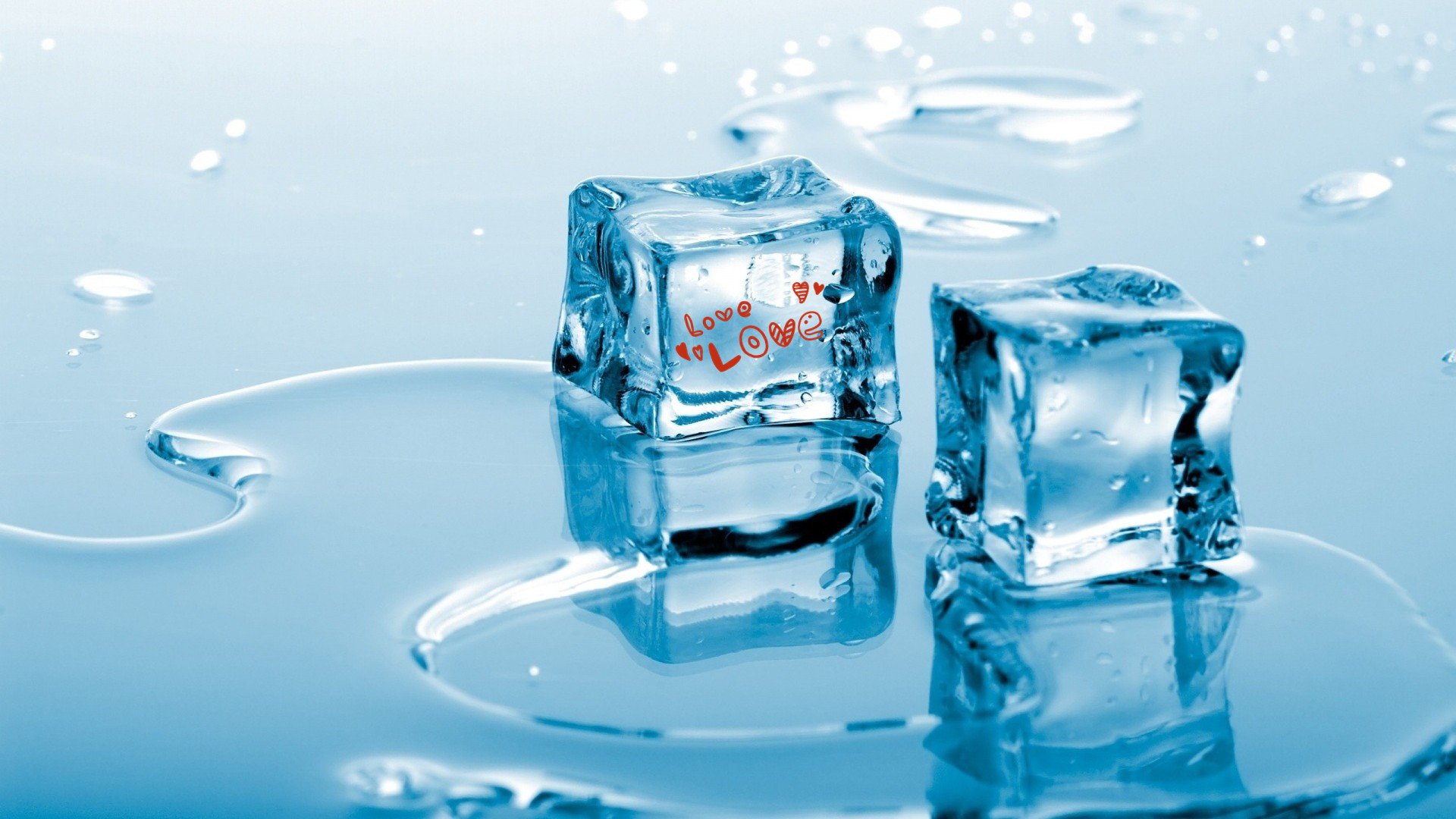爱情美图,唯美温馨,冰块,爱你,love
