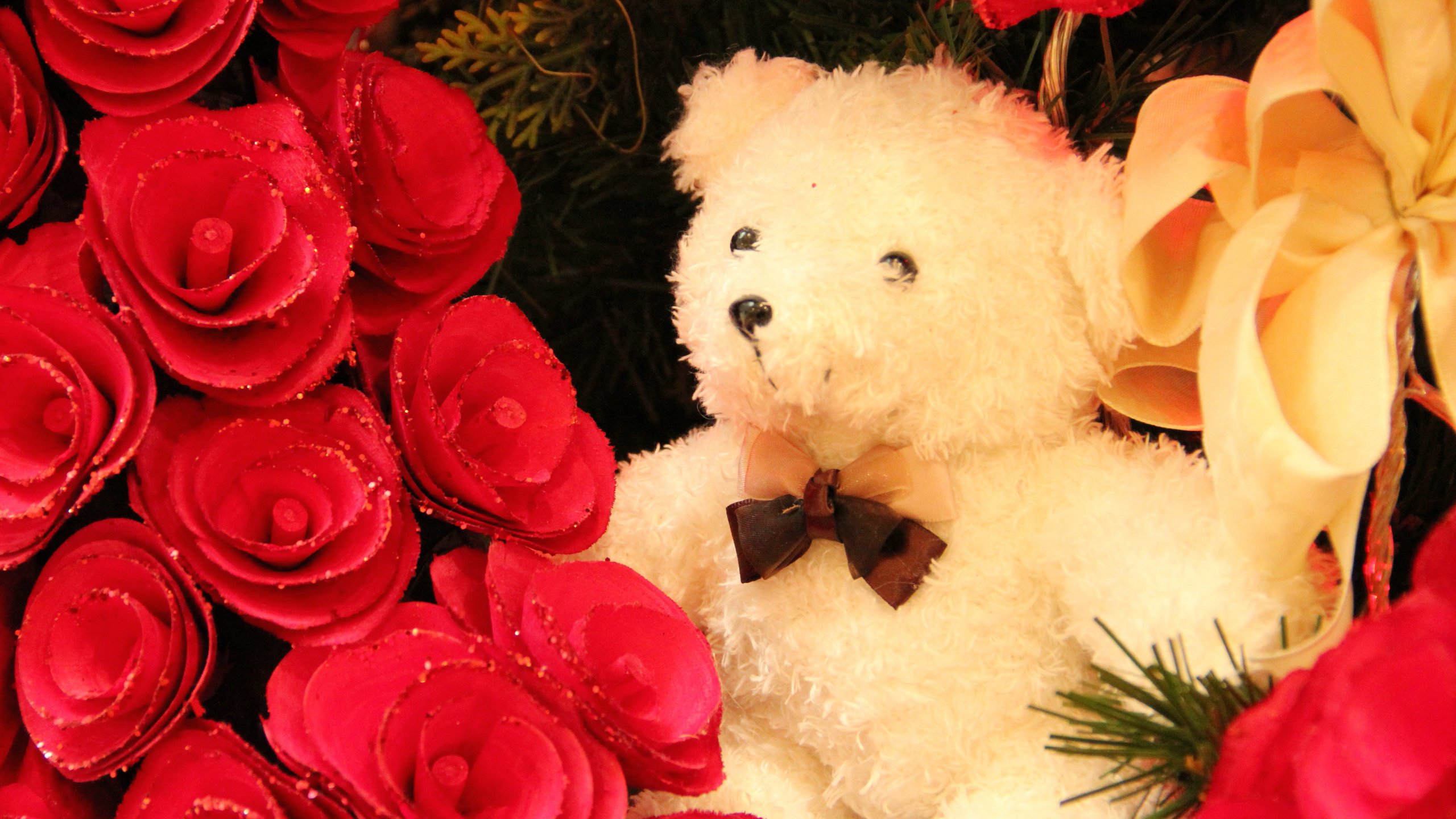 爱情美图,唯美温馨,玫瑰,小熊,浪漫