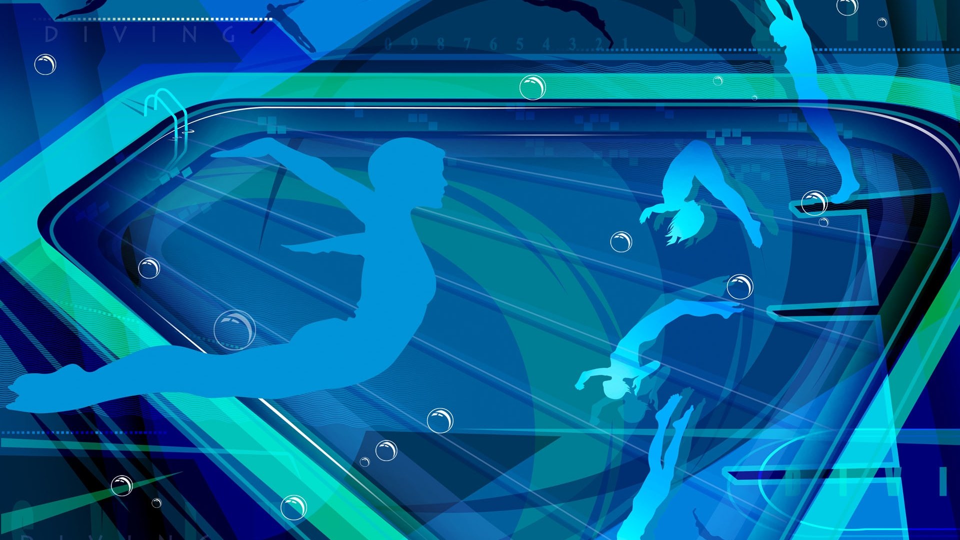 体育,运动项目,跳水,卡通版,手绘