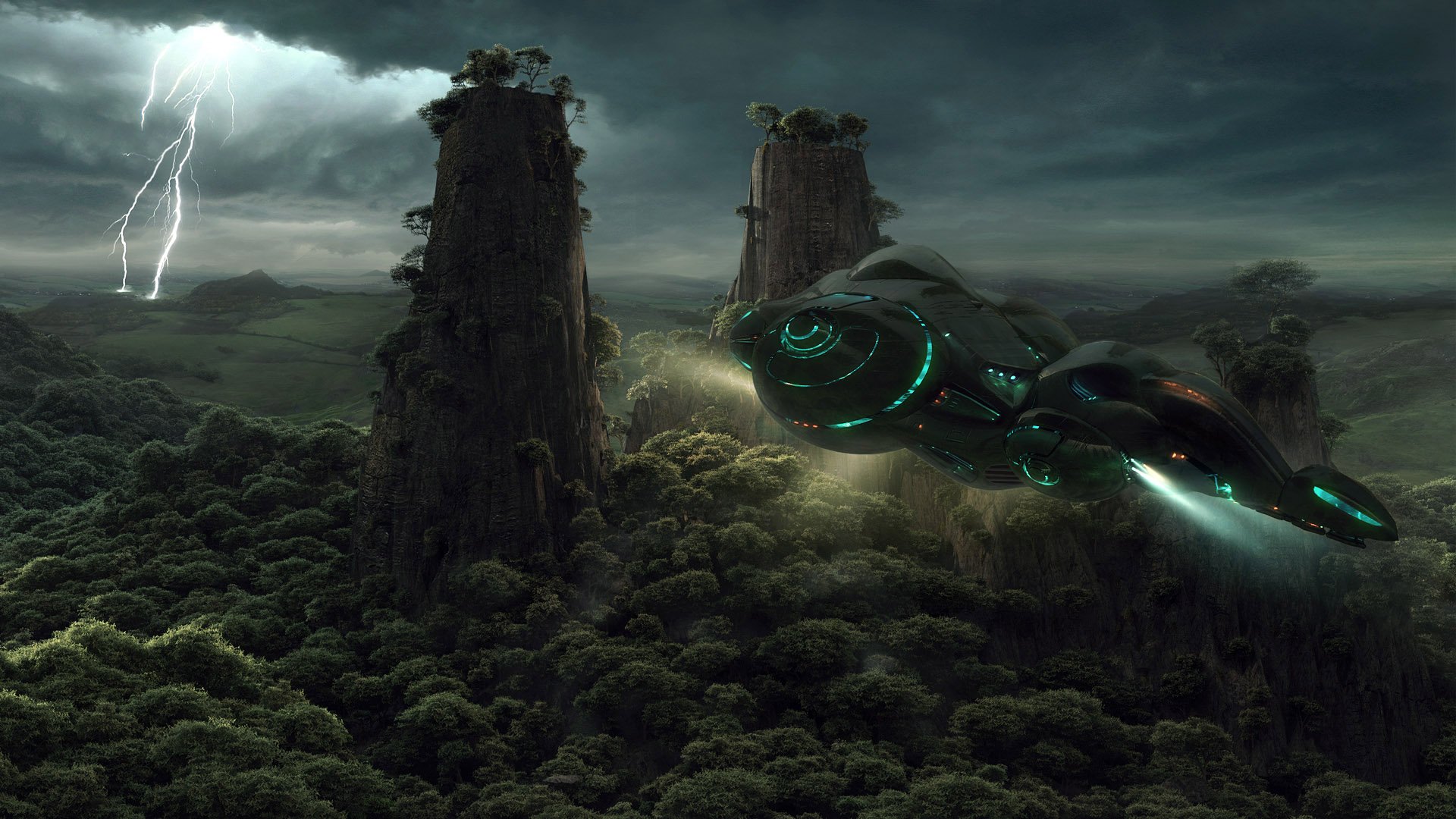 游戏,游戏场景,游戏飞船,插画