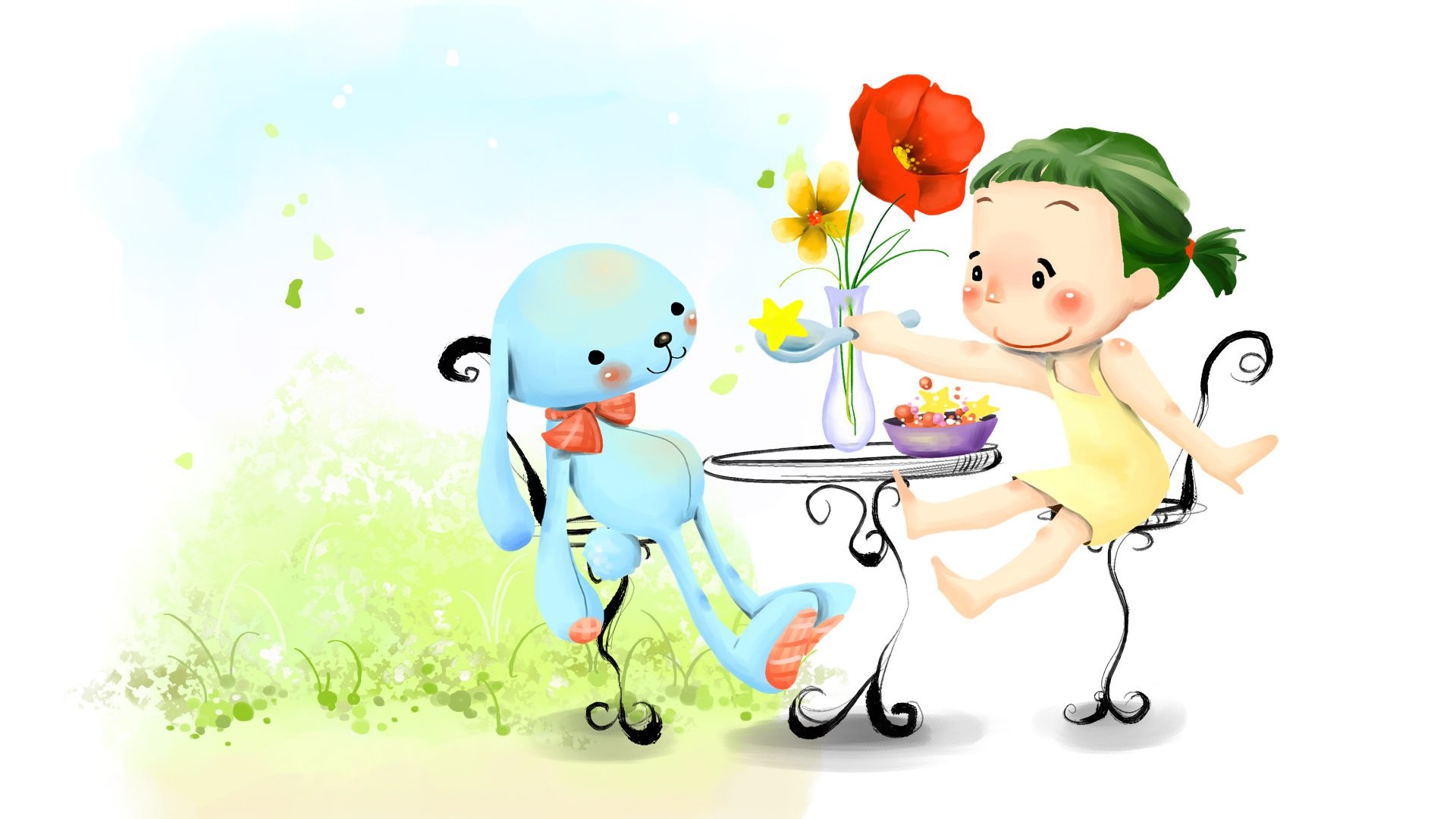 动漫,梦幻童年,童年时光,插画,手绘,儿童桌面专用