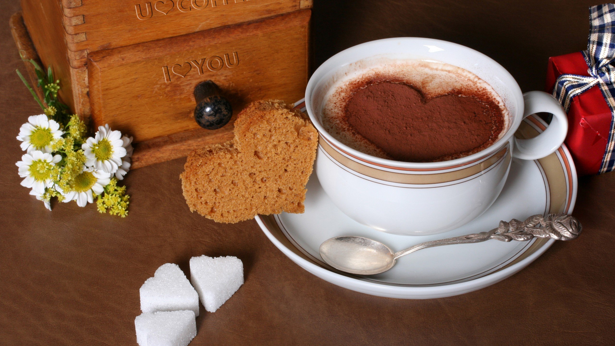 爱情美图,唯美温馨,咖啡,点心,爱心