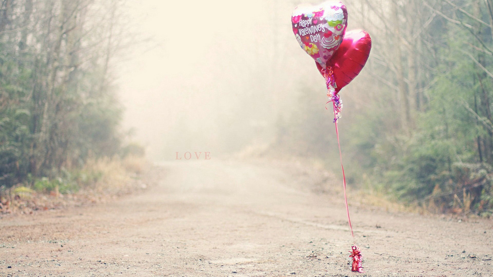 爱情美图,唯美温馨,爱心气球